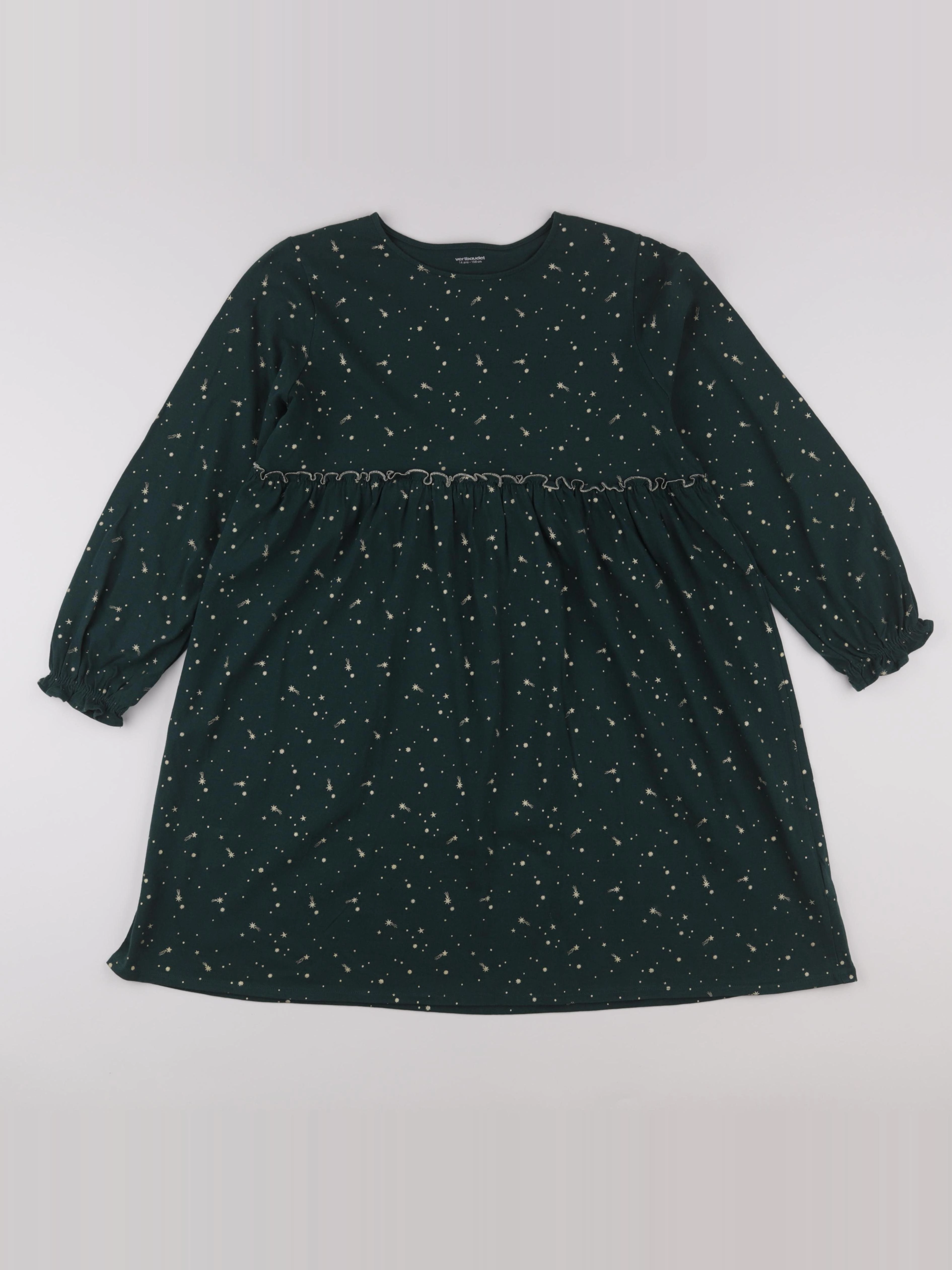 Vertbaudet - robe vert - 14 ans