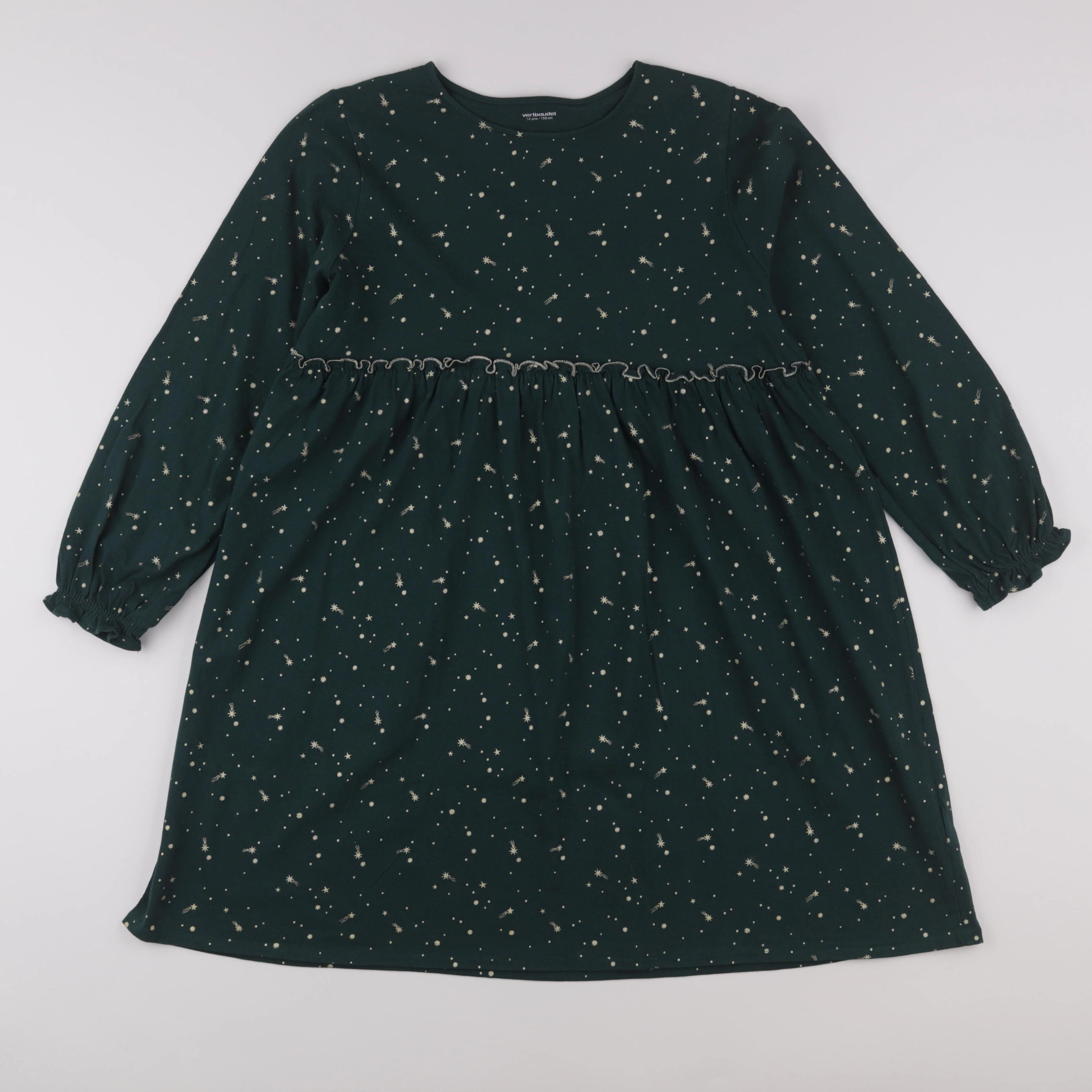 Vertbaudet - robe vert - 14 ans