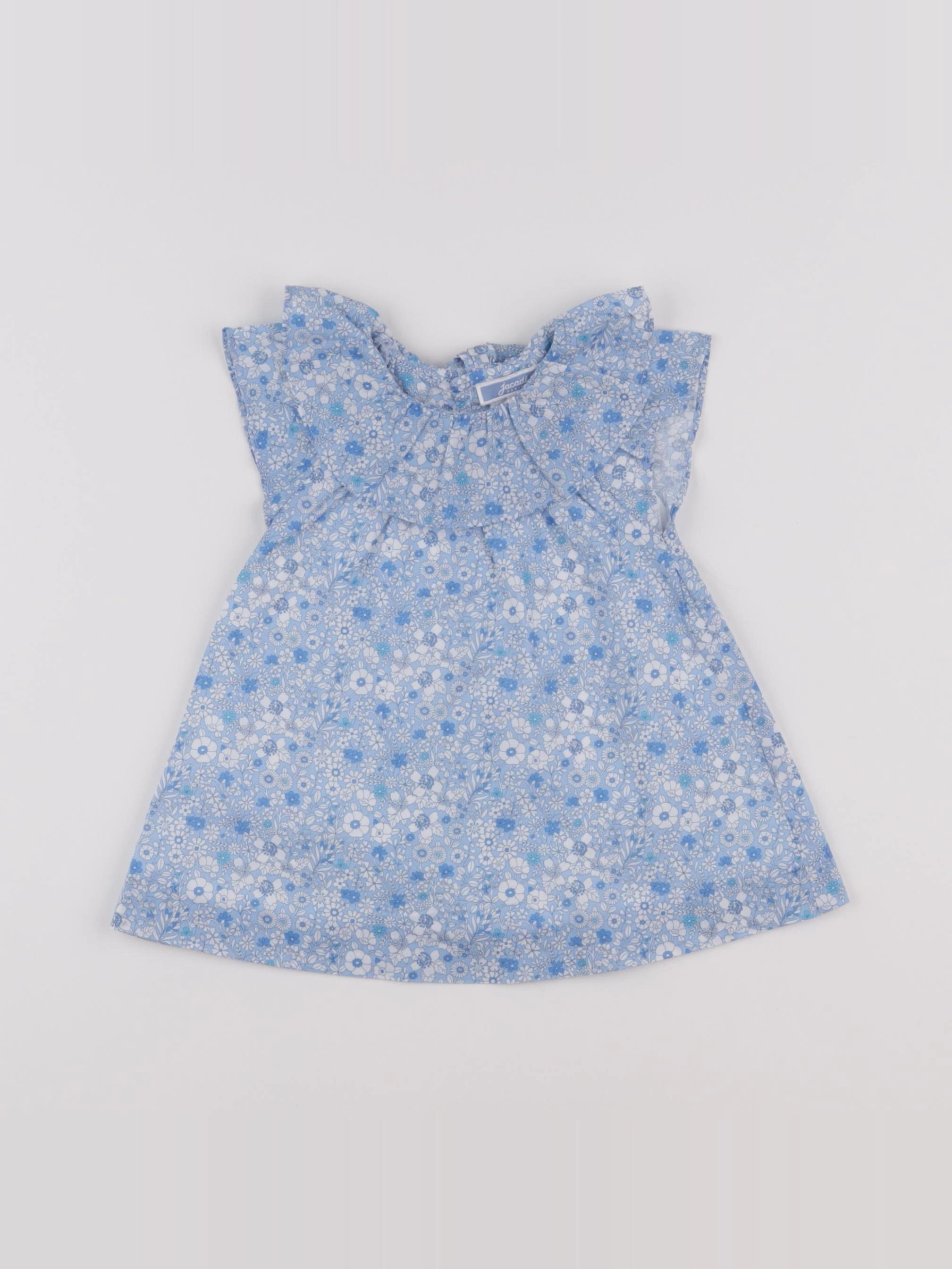 Jacadi - robe liberty bleu - 6 mois