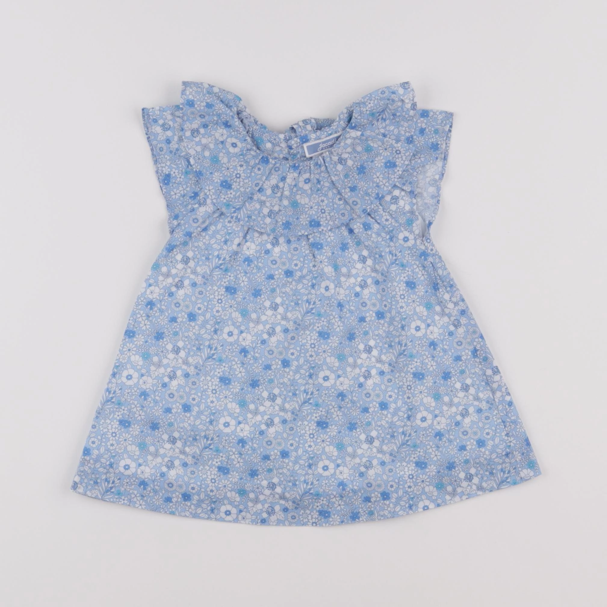 Jacadi - robe liberty bleu - 6 mois
