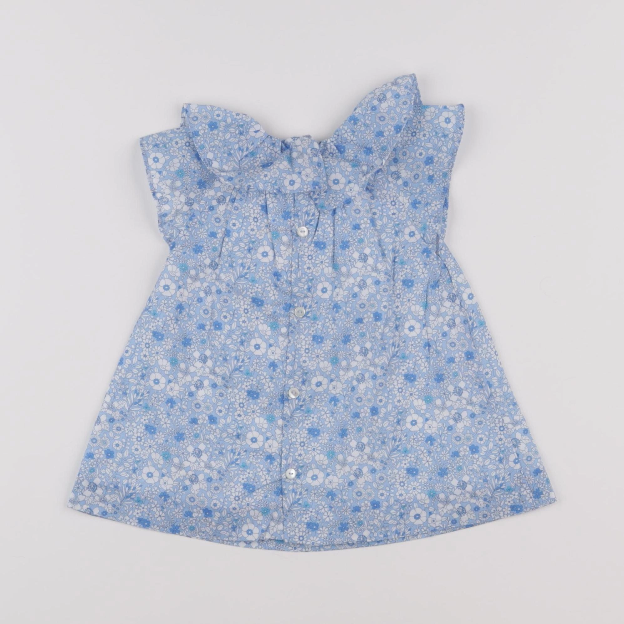 Jacadi - robe liberty bleu - 6 mois