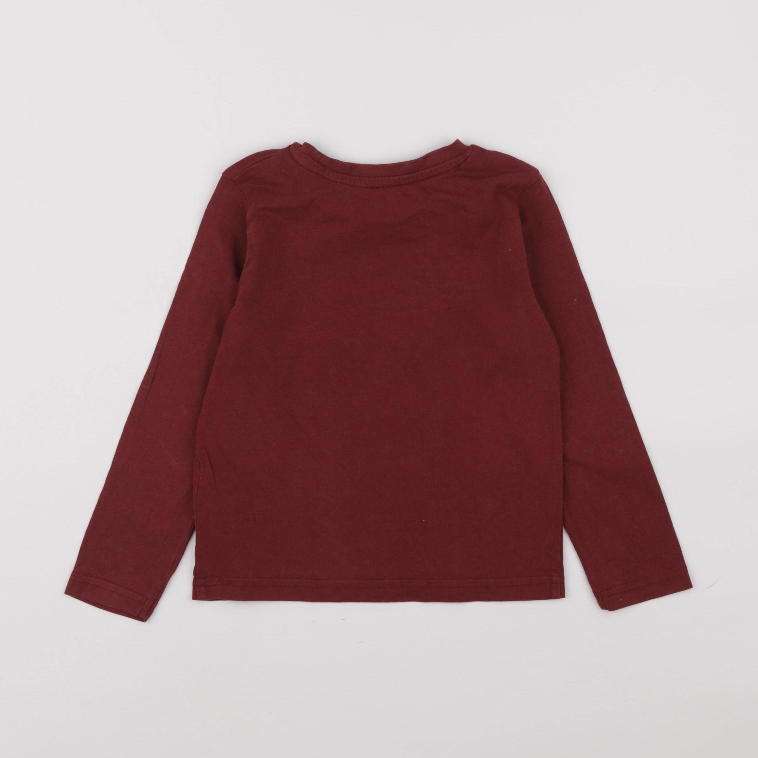 Vertbaudet - tee-shirt rouge - 4 ans
