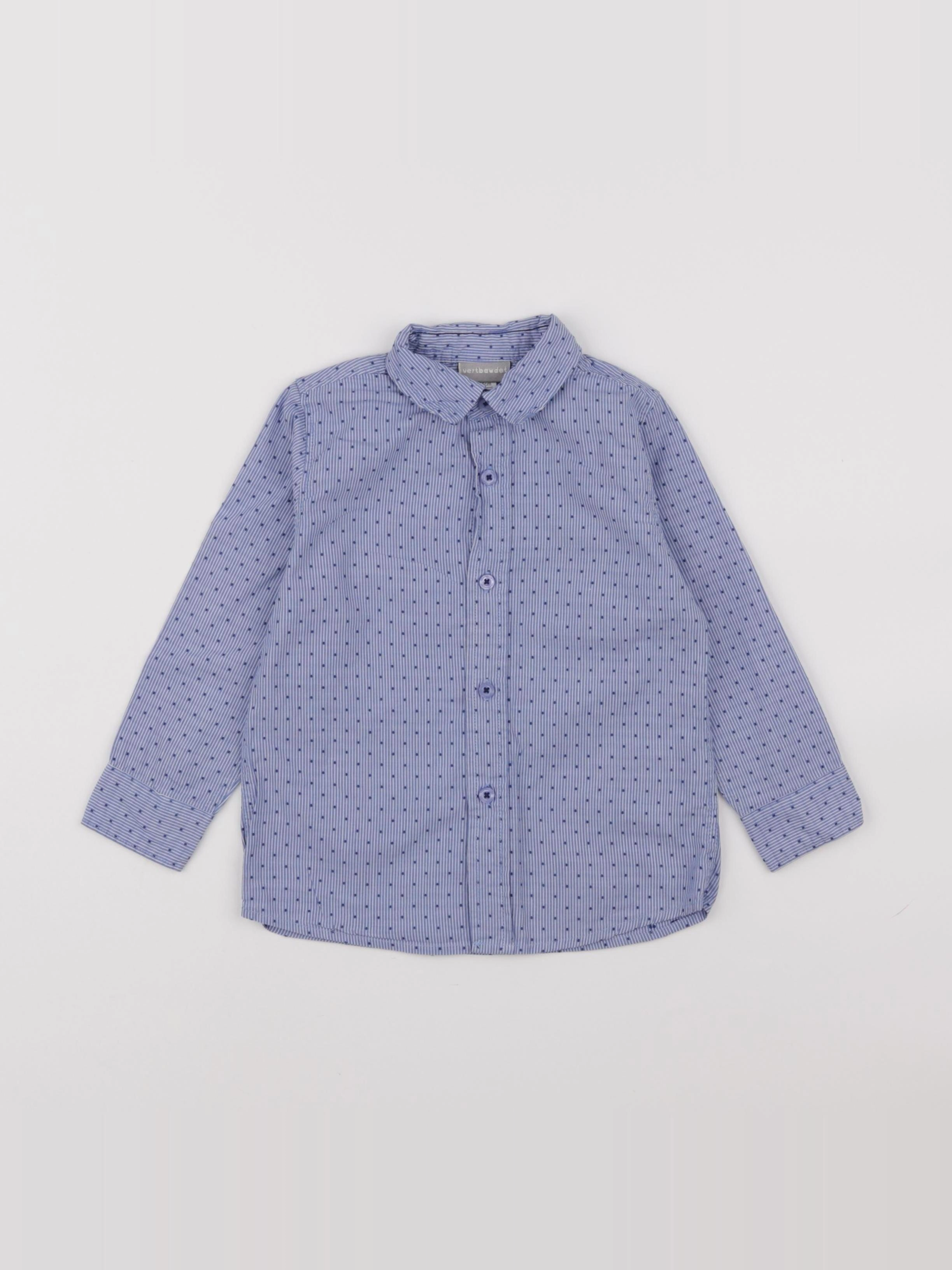 Vertbaudet - chemise bleu - 3 ans