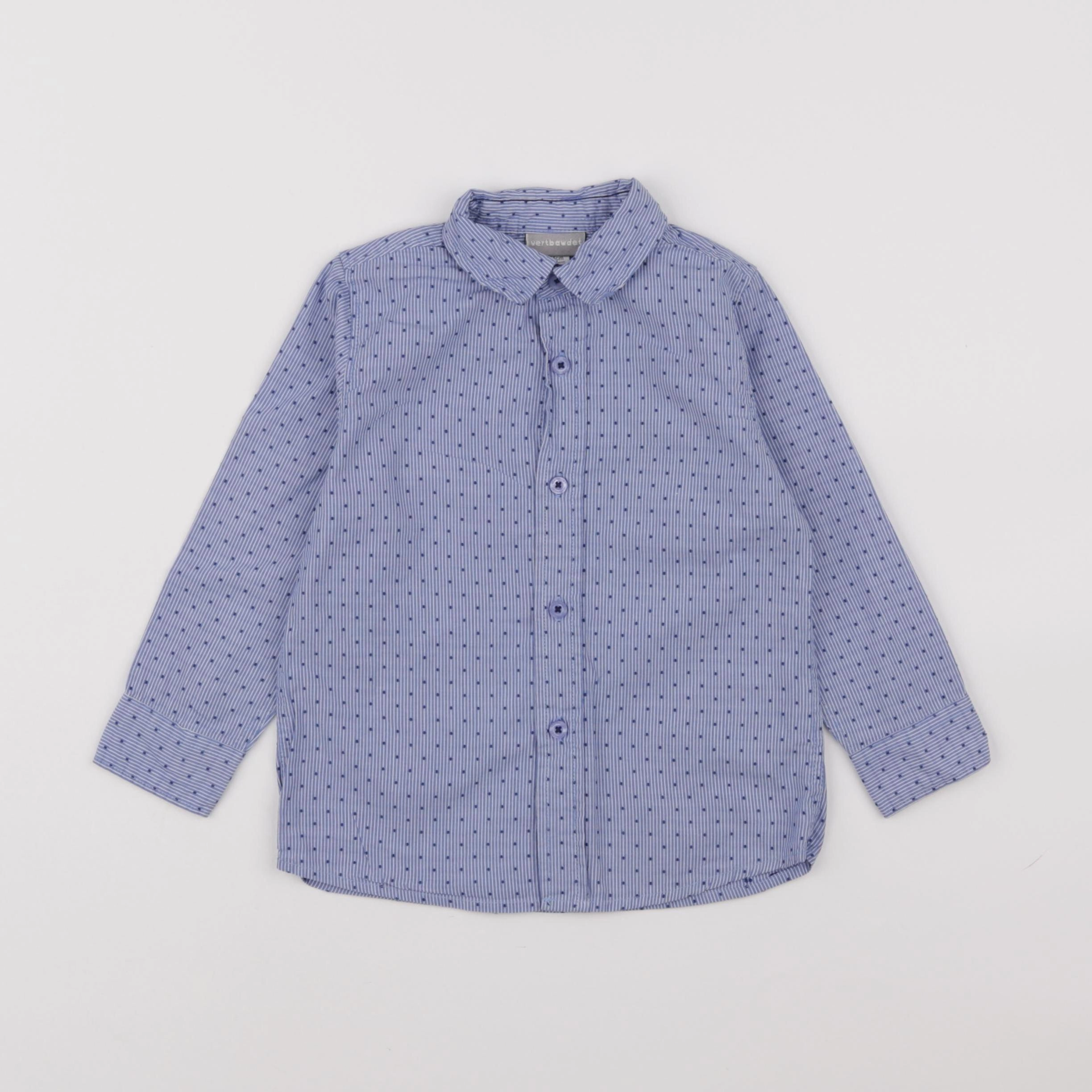 Vertbaudet - chemise bleu - 3 ans