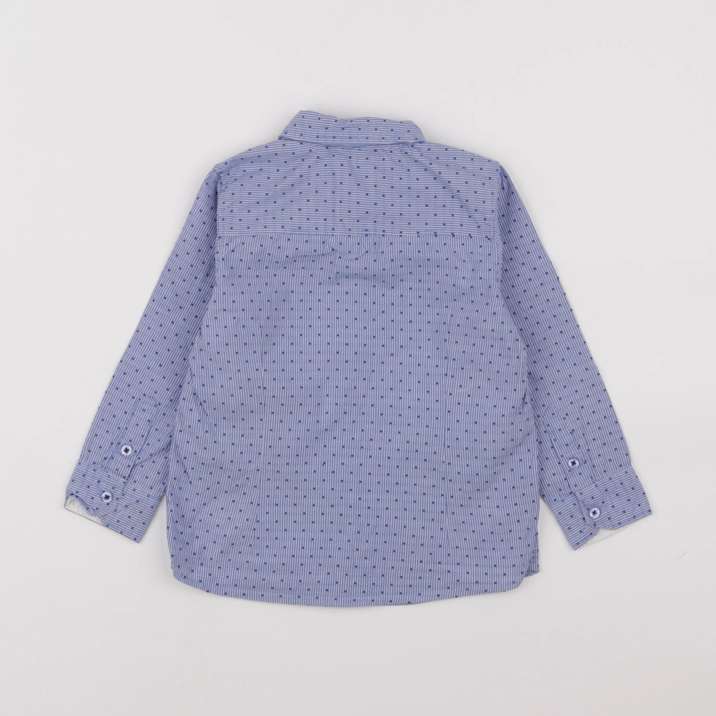 Vertbaudet - chemise bleu - 3 ans