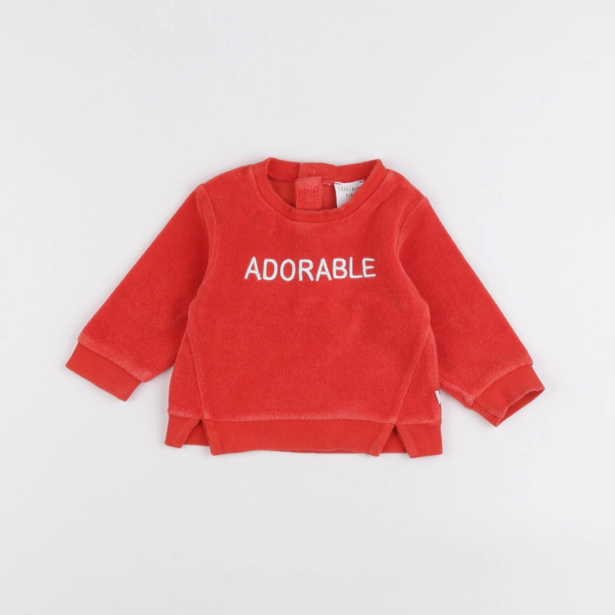Carrément Beau - pull rouge - 6 mois