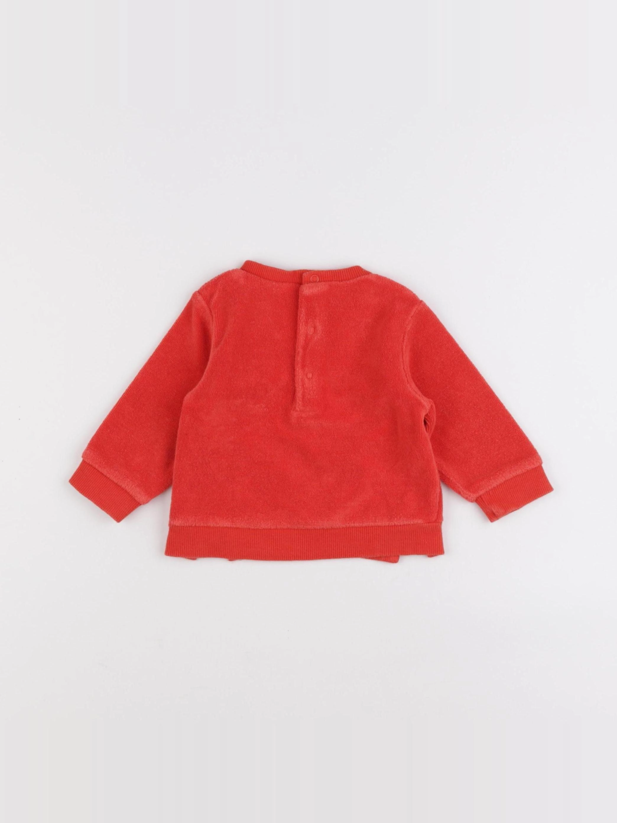 Carrément Beau - pull rouge - 6 mois