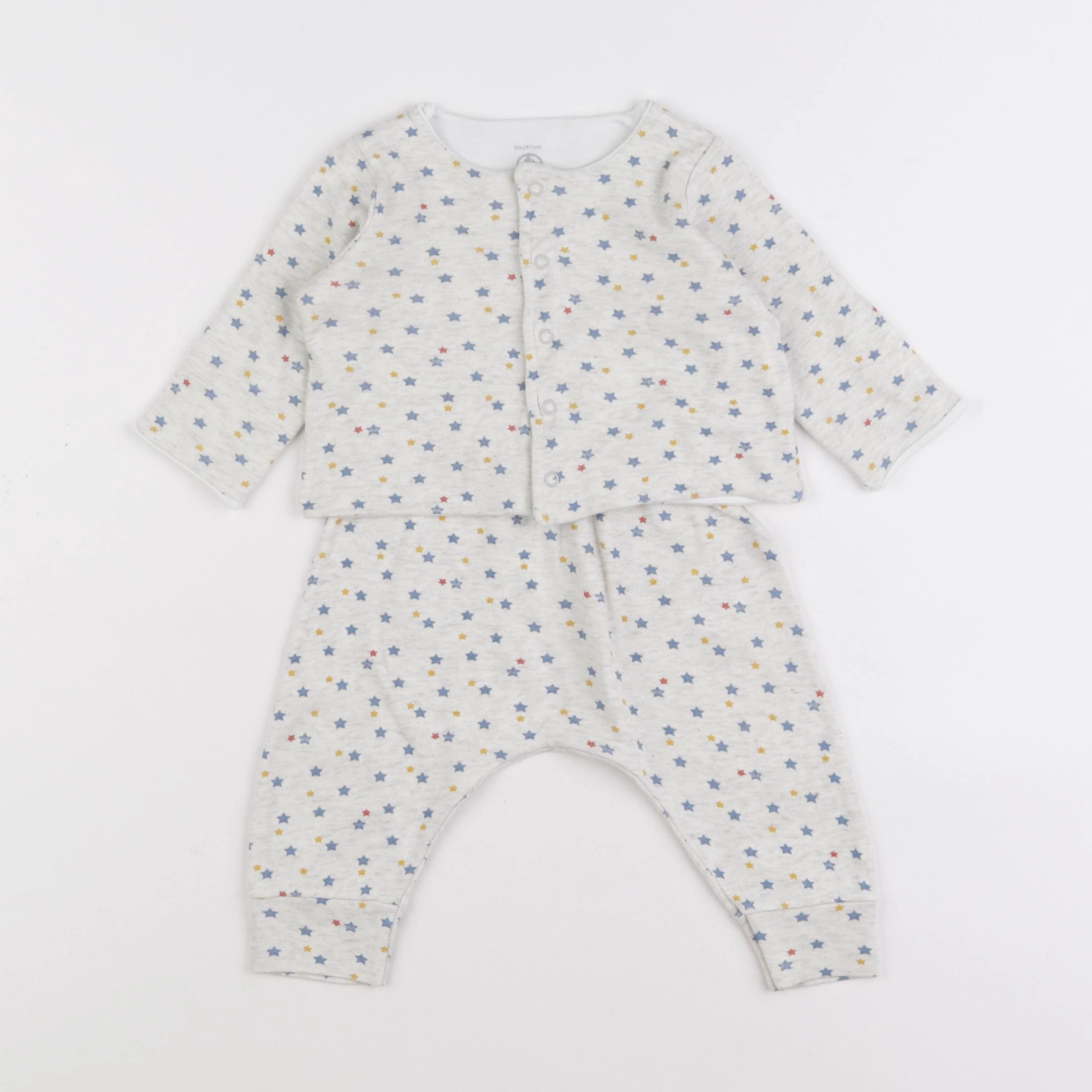Petit Bateau - ensemble gris - 6 mois