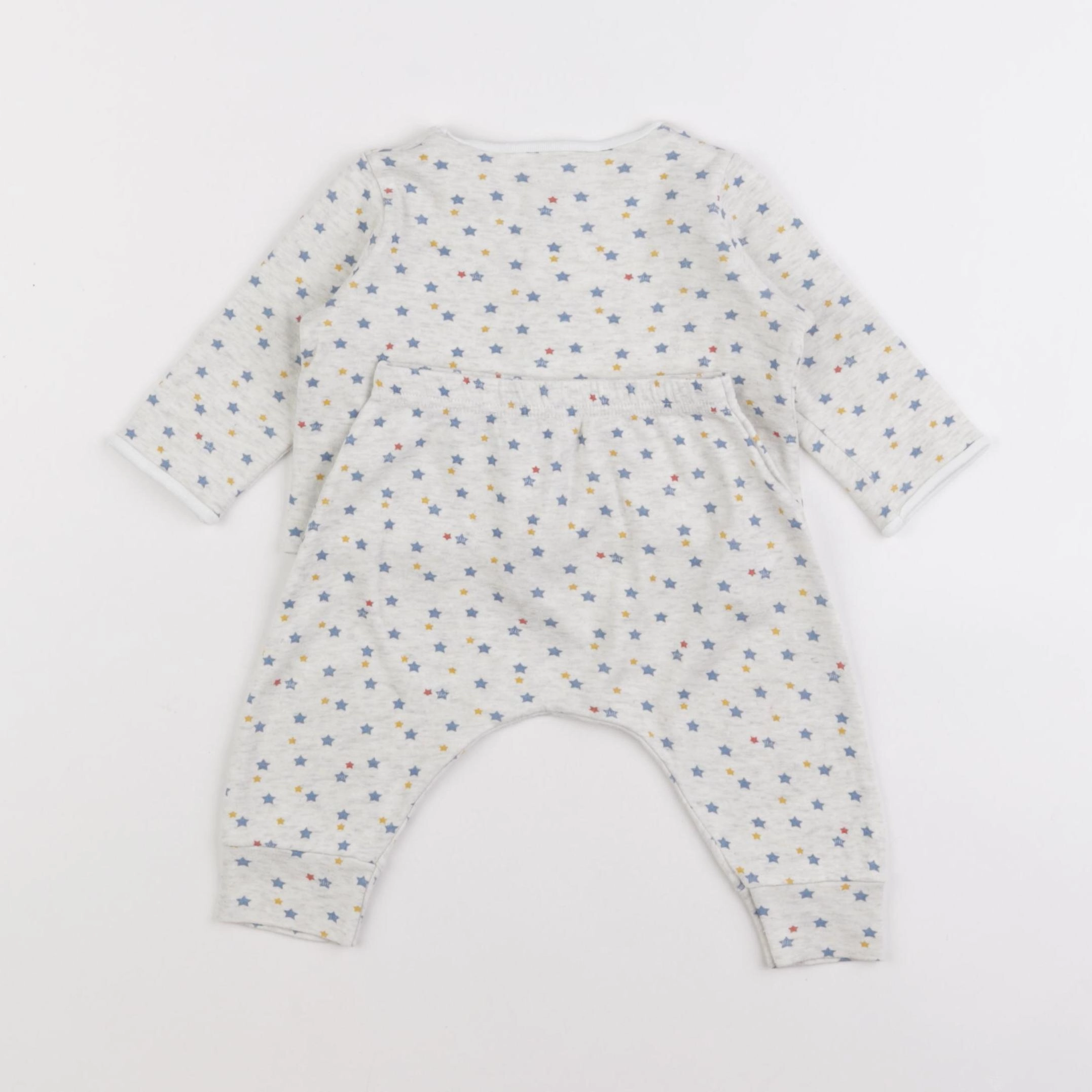 Petit Bateau - ensemble gris - 6 mois