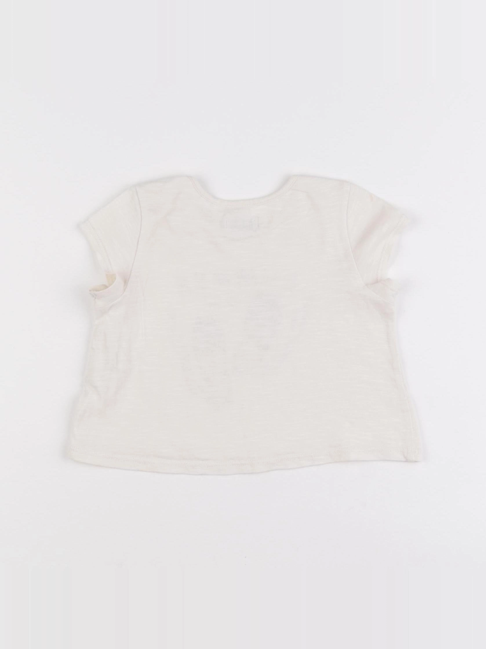 IKKS - tee-shirt beige - 6 mois