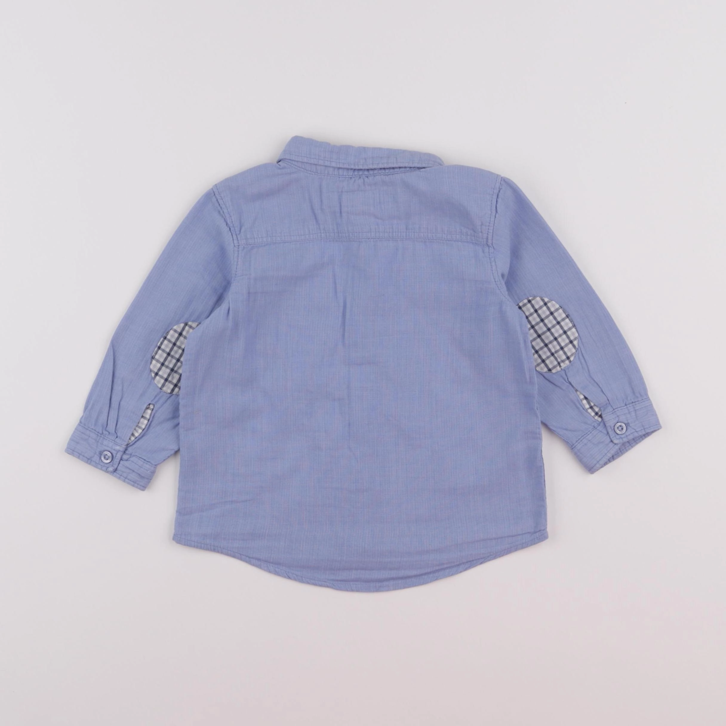 H&M - chemise bleu - 9/12 mois