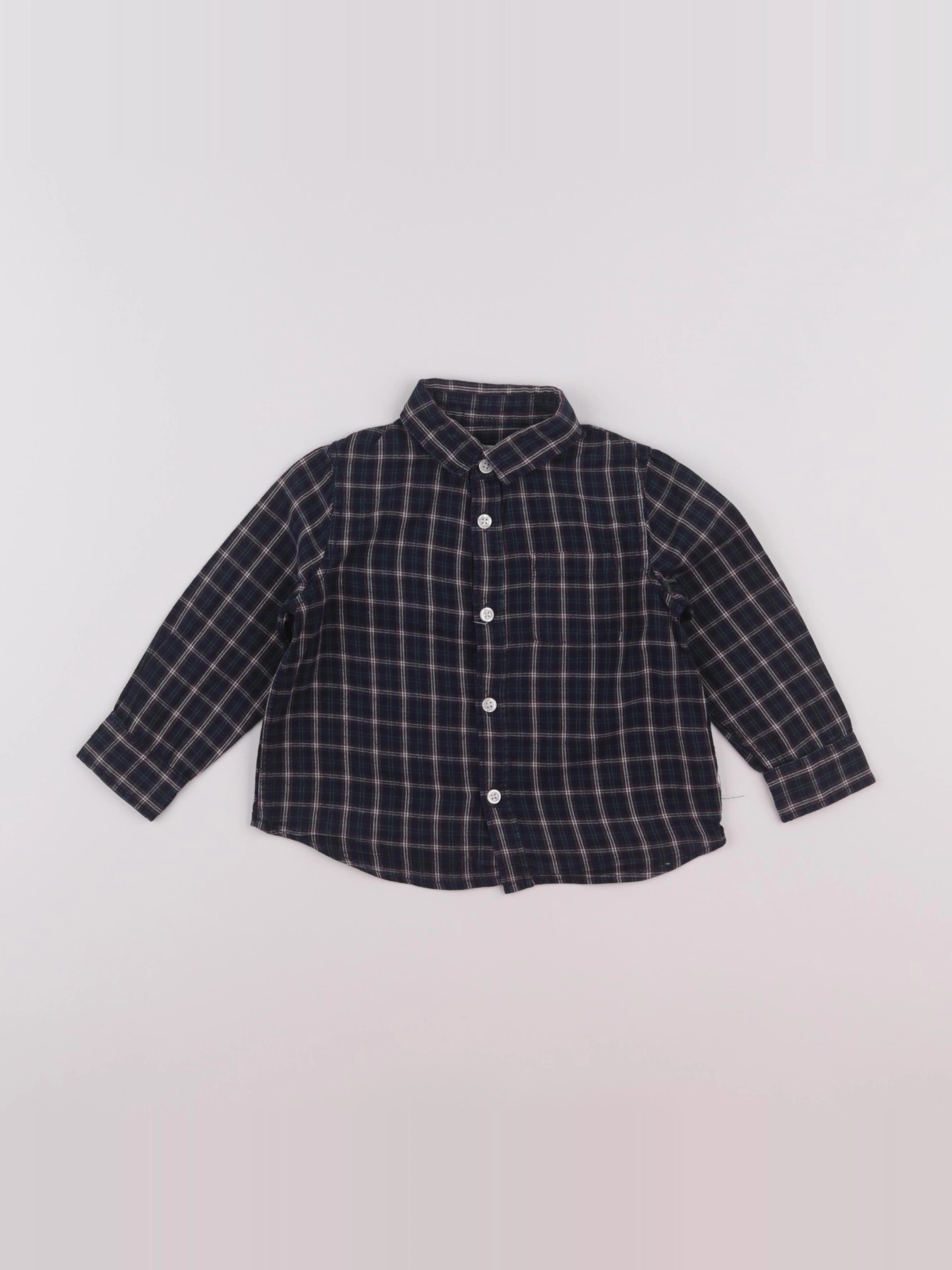 Cyrillus - chemise vert, bleu - 24 mois