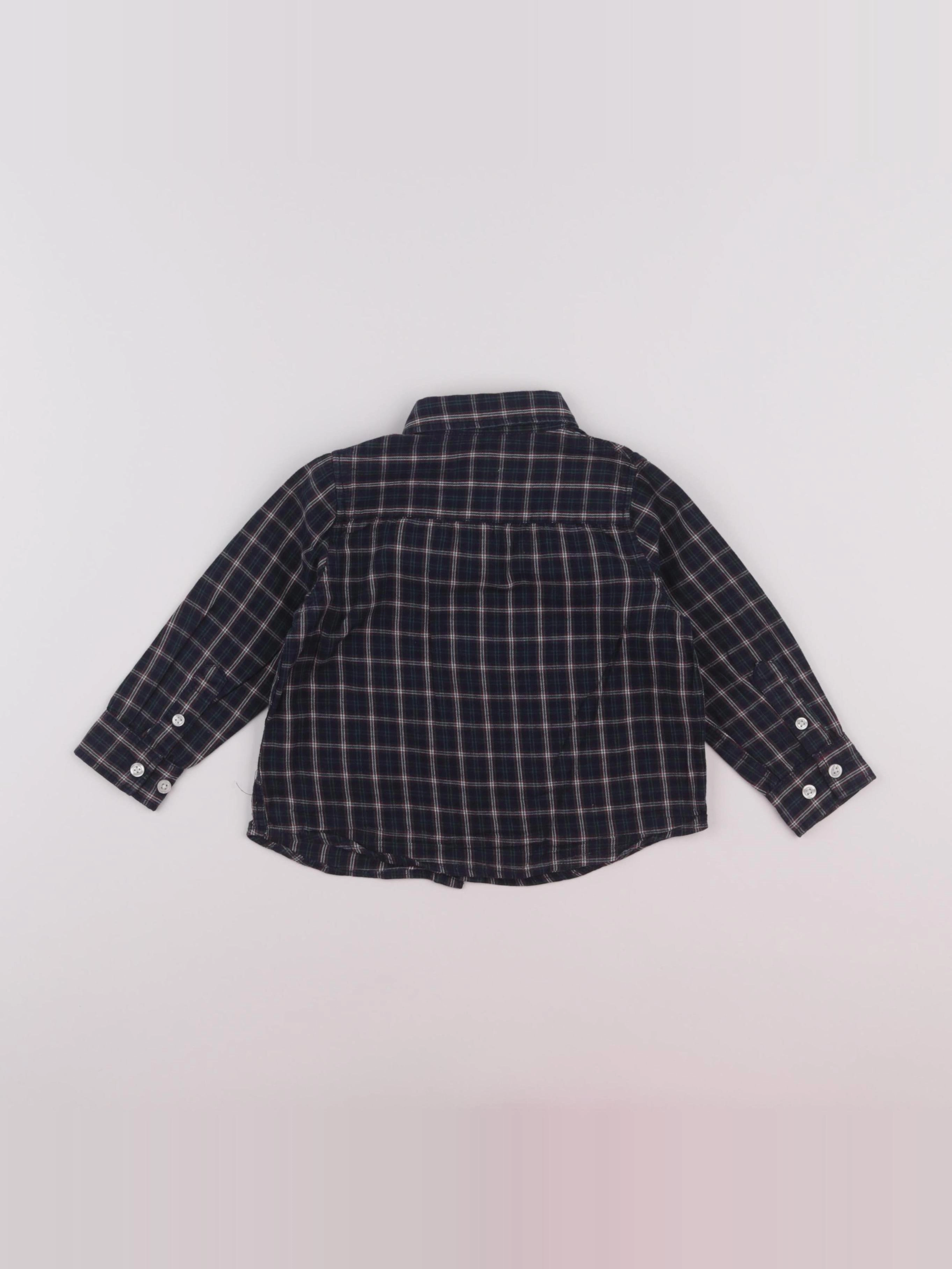 Cyrillus - chemise vert, bleu - 24 mois