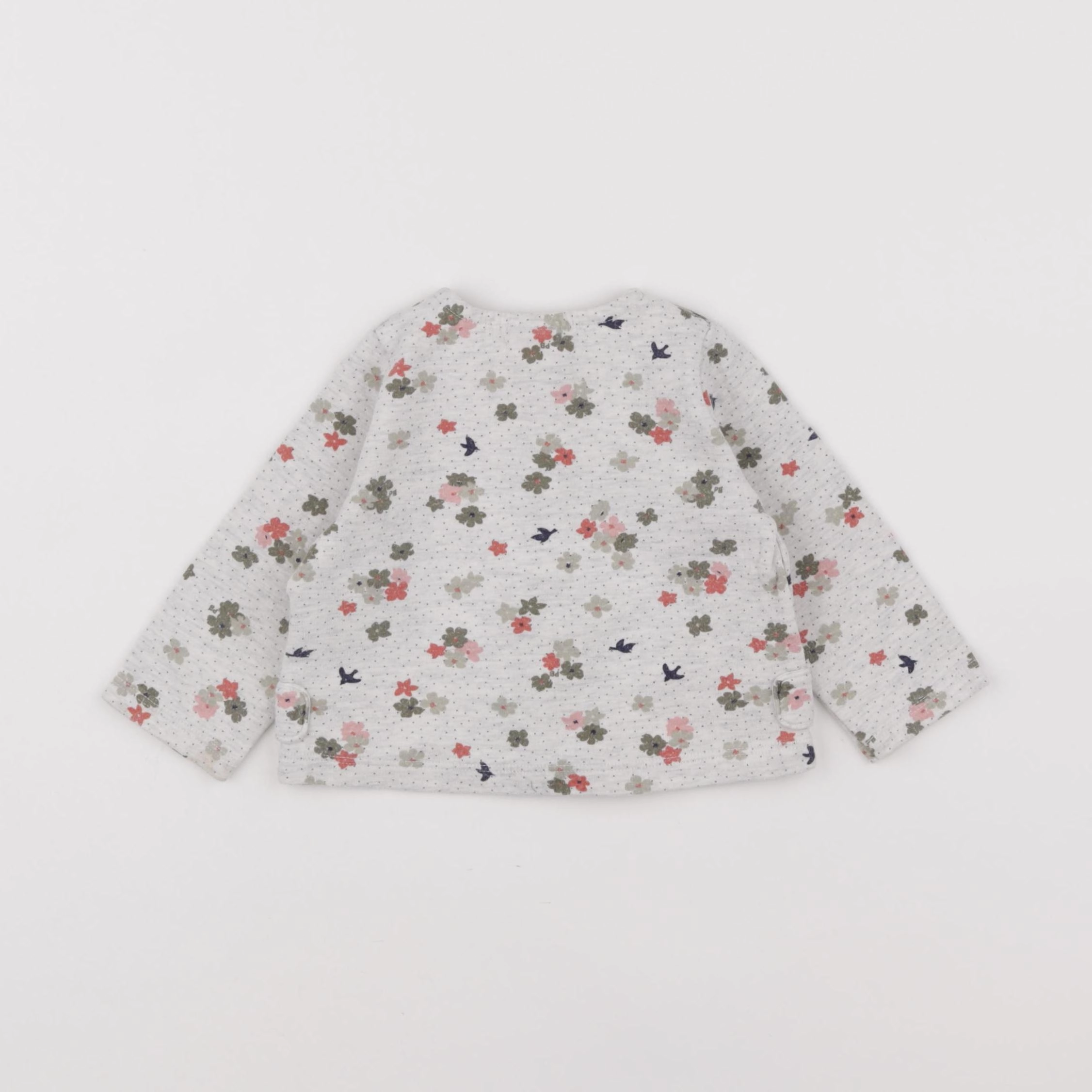 Petit Bateau - sweat gris - 12 mois