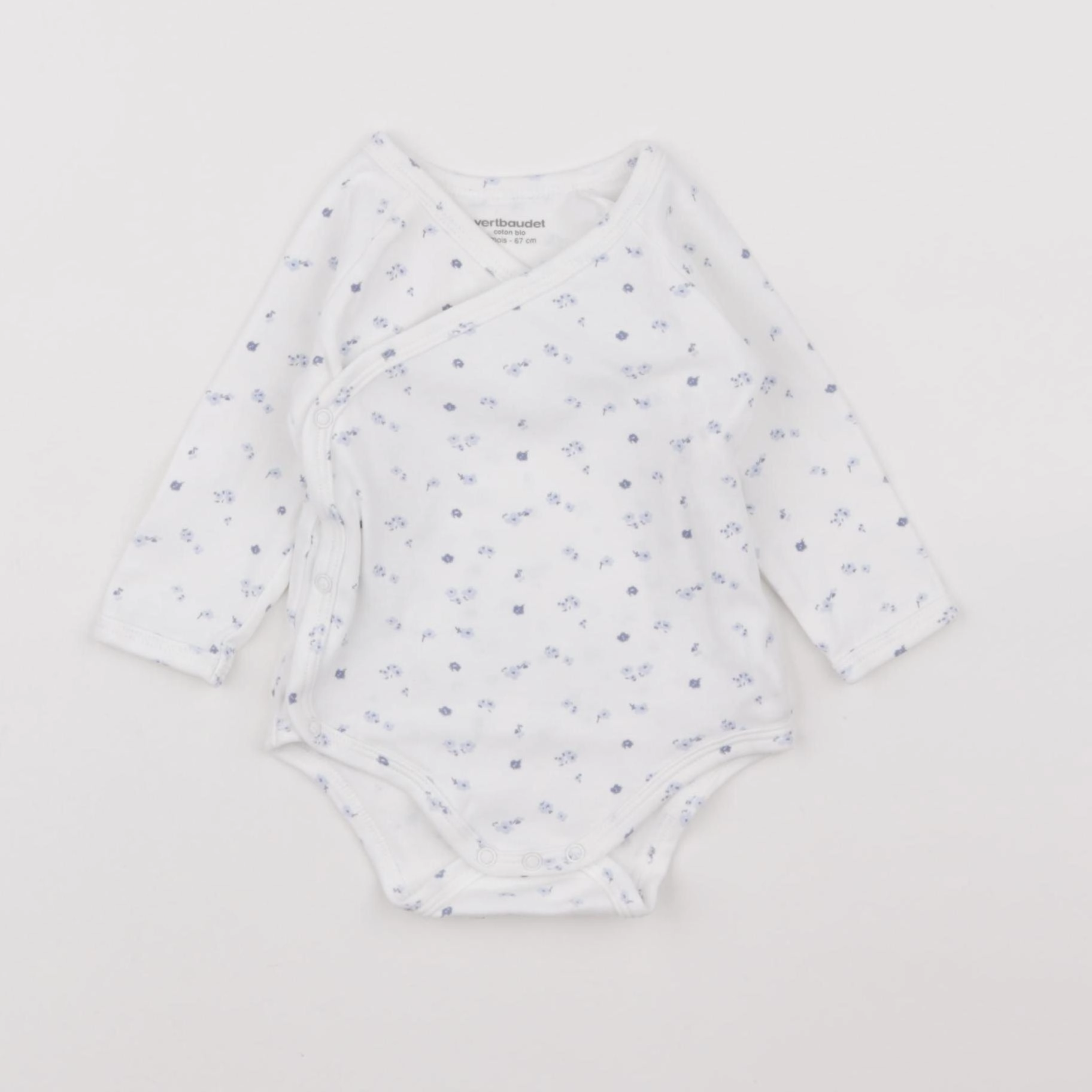 Vertbaudet - body blanc - 6 mois