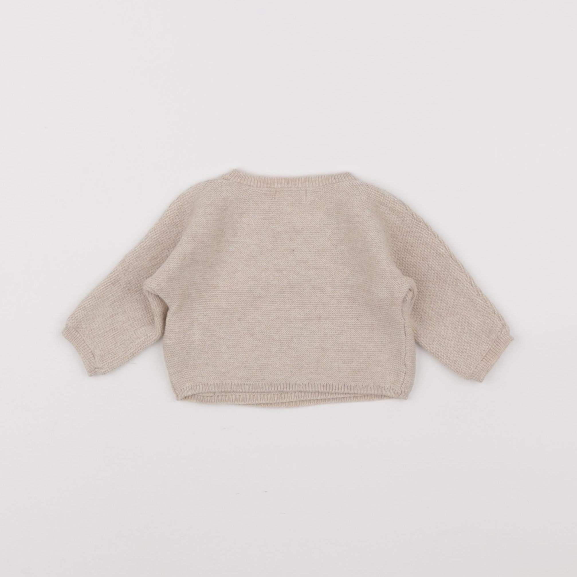 Vertbaudet - gilet beige - 0 mois