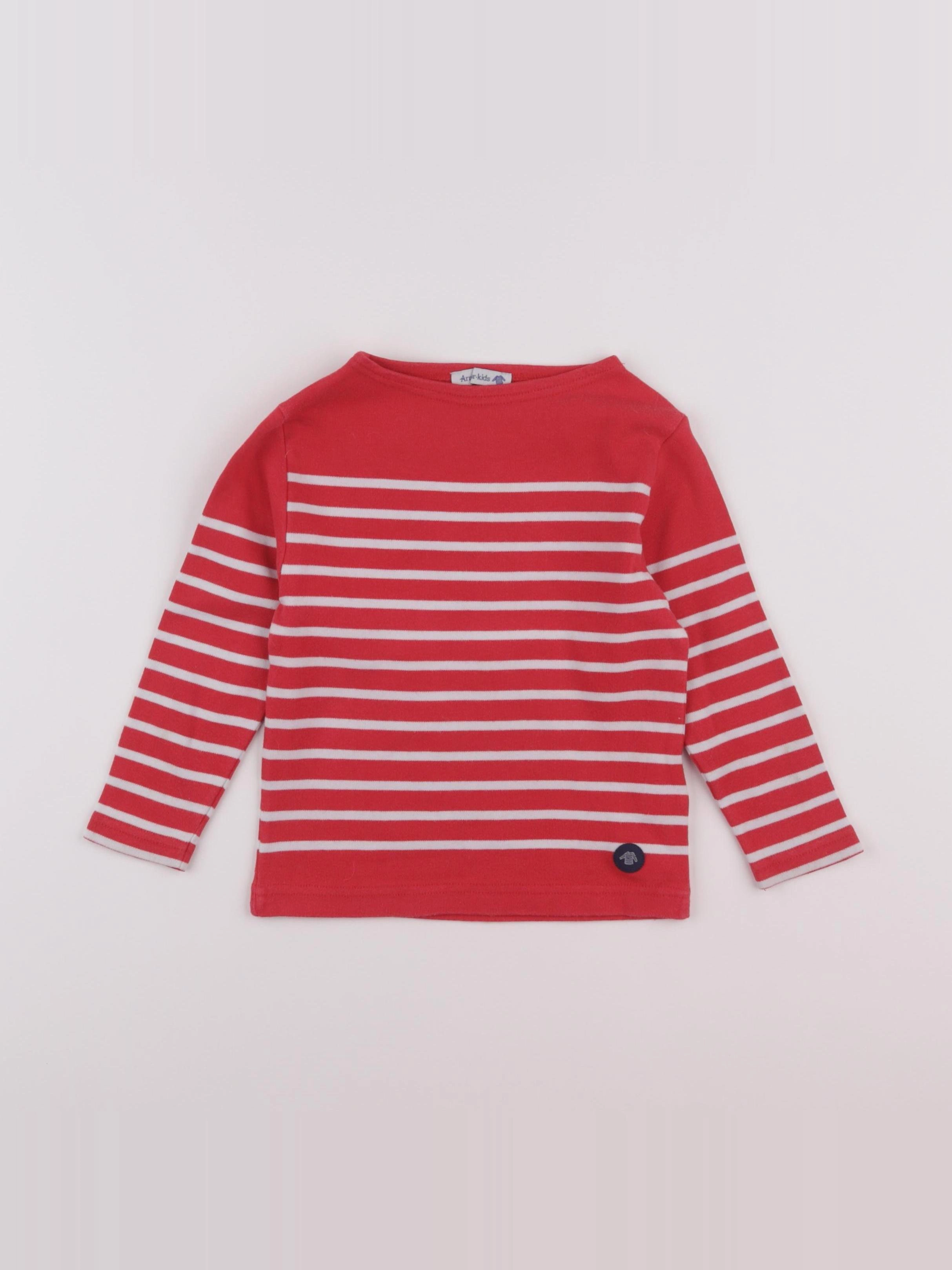 Armor Lux - tee-shirt rouge - 3 ans