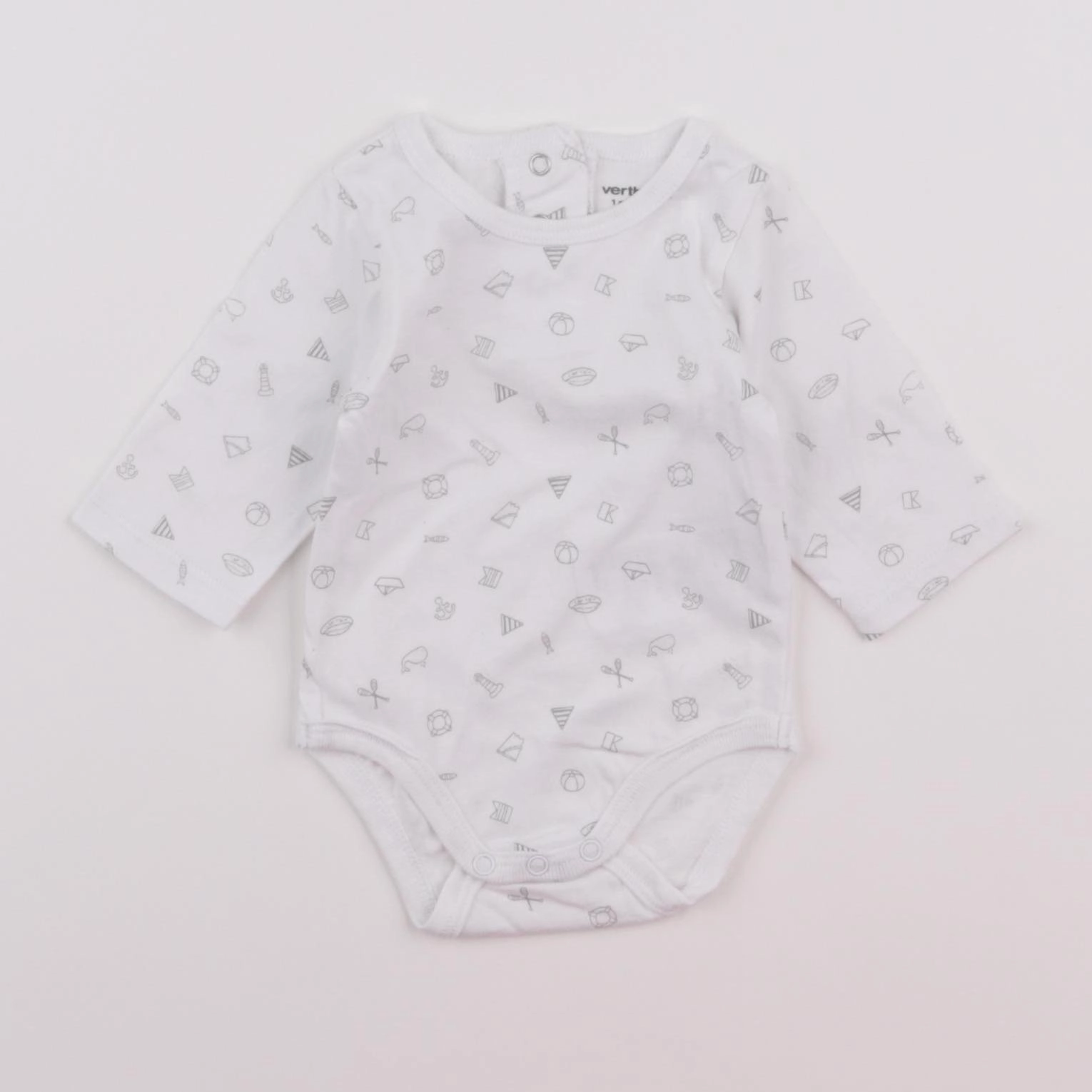 Vertbaudet - body blanc - 1 mois