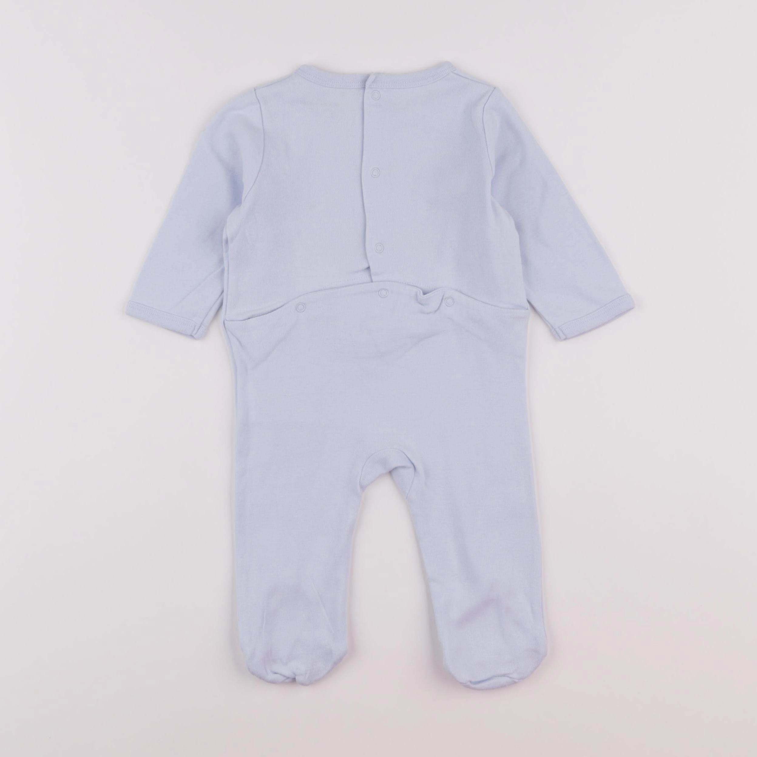 Vertbaudet - pyjama coton bleu - 6 mois