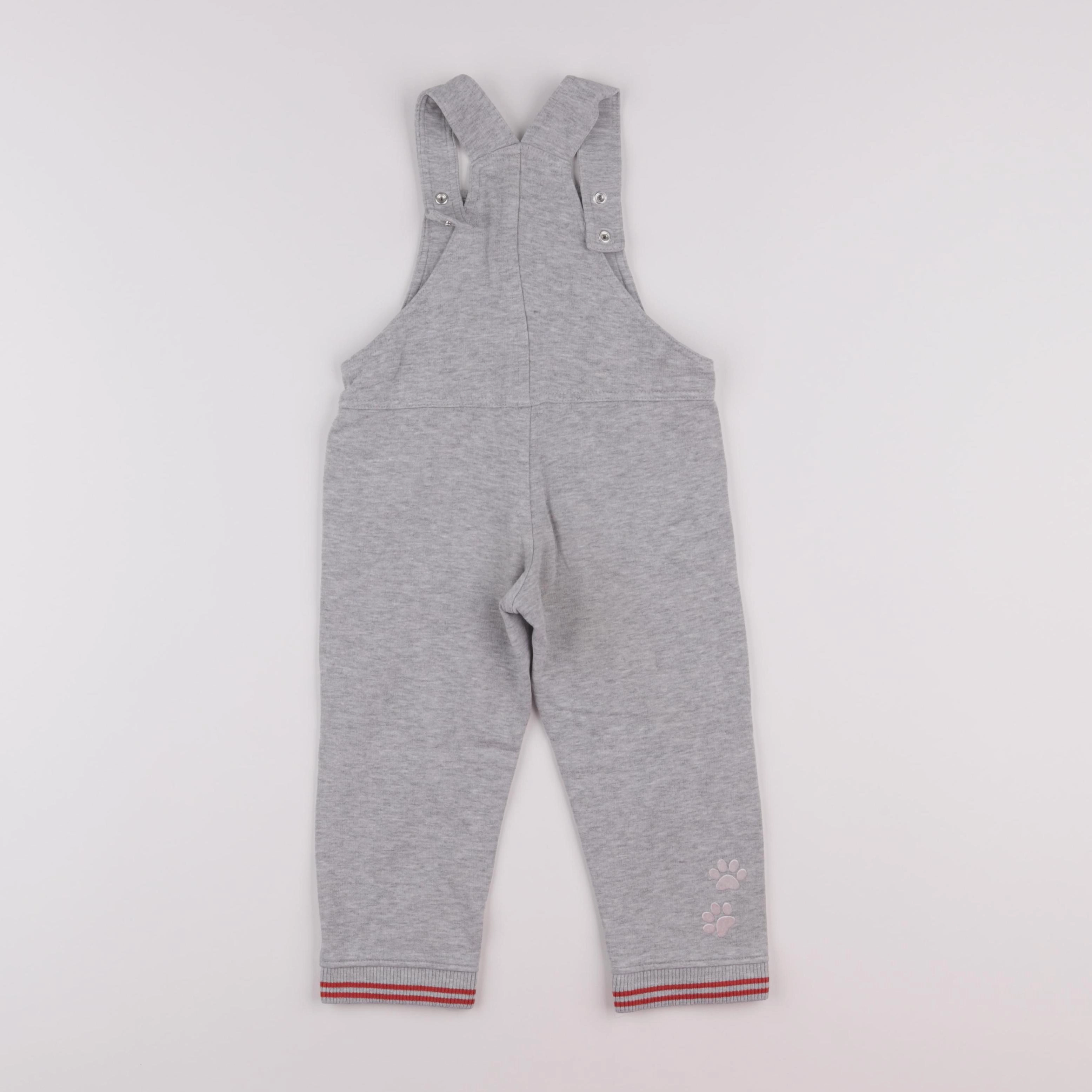Vertbaudet - salopette gris - 3 ans