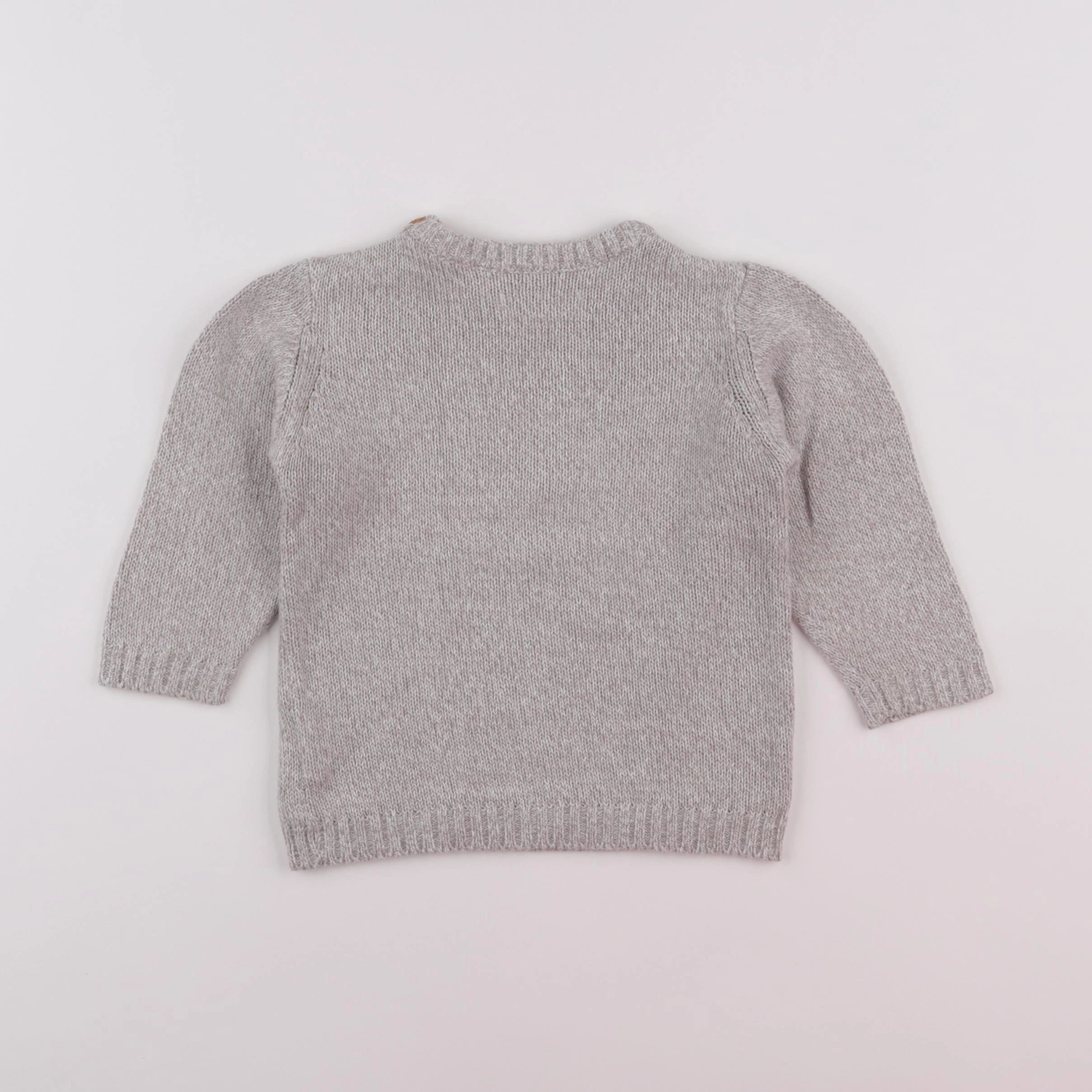 Cadet Rousselle - pull marron - 18 mois