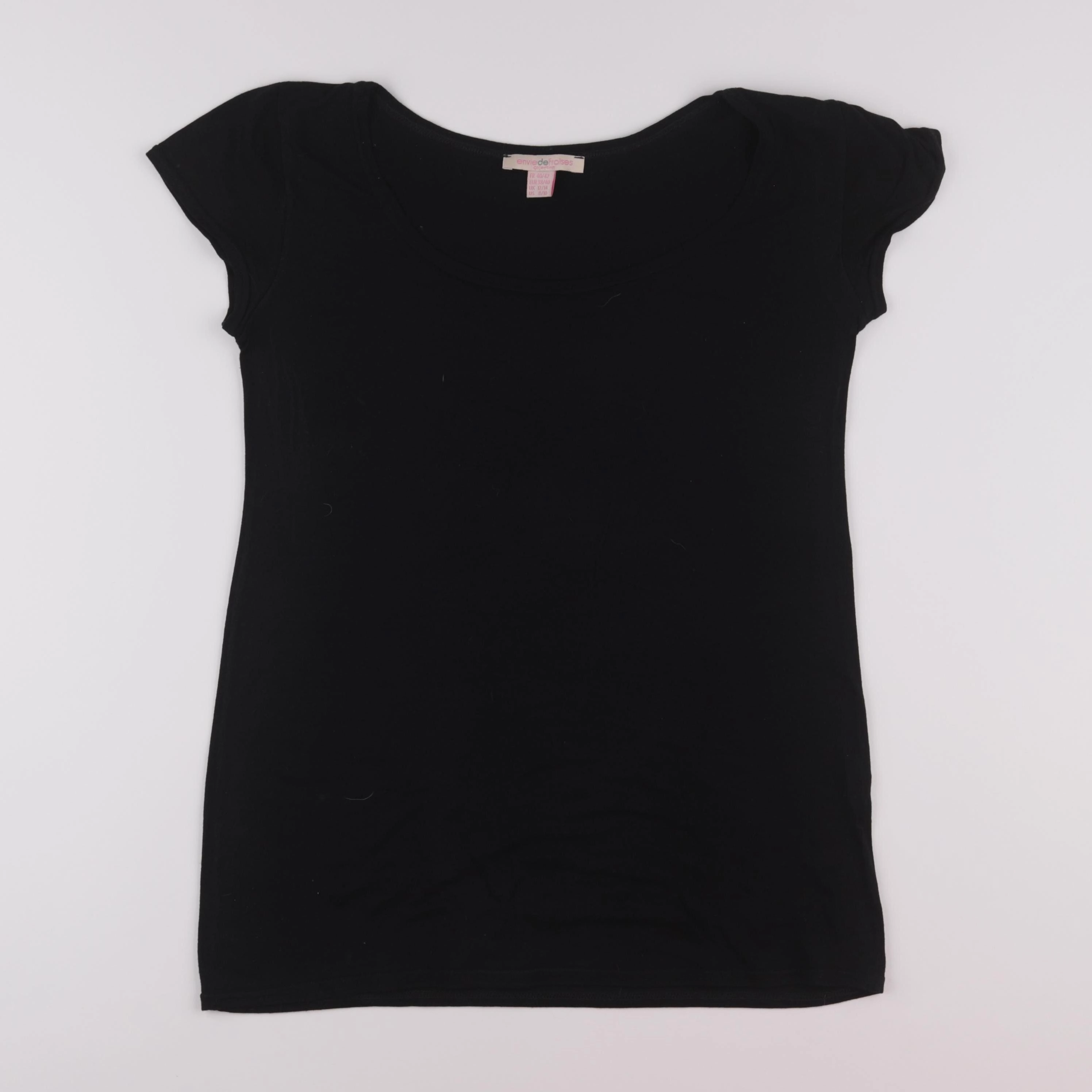 Envie de fraise - tee-shirt grossesse noir - 38 à 40