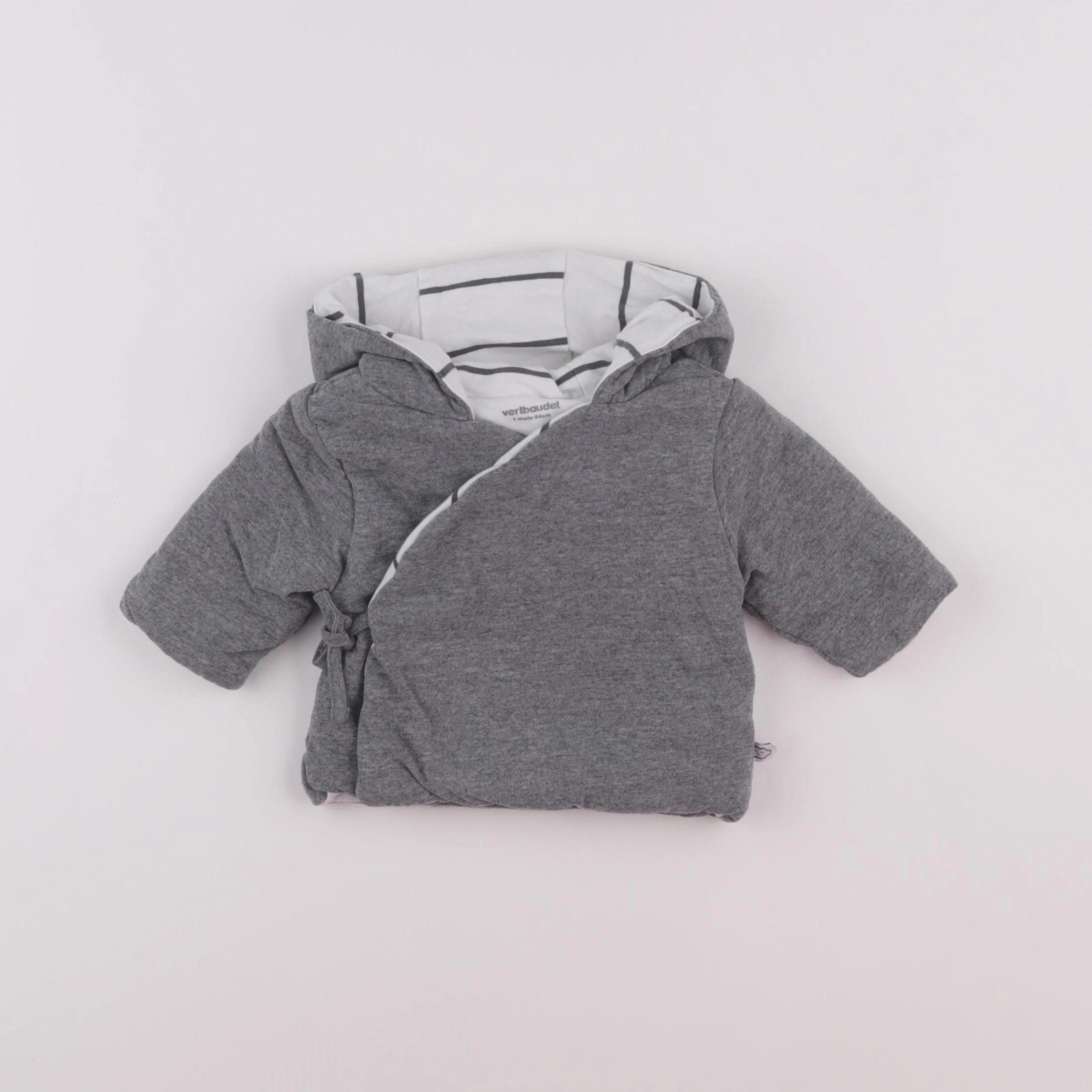 Vertbaudet - sweat gris - 1 mois