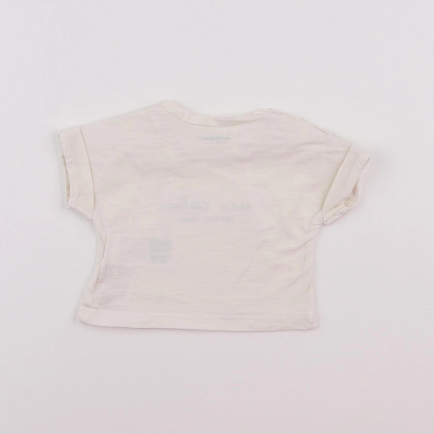 Vertbaudet - tee-shirt blanc - 1 mois