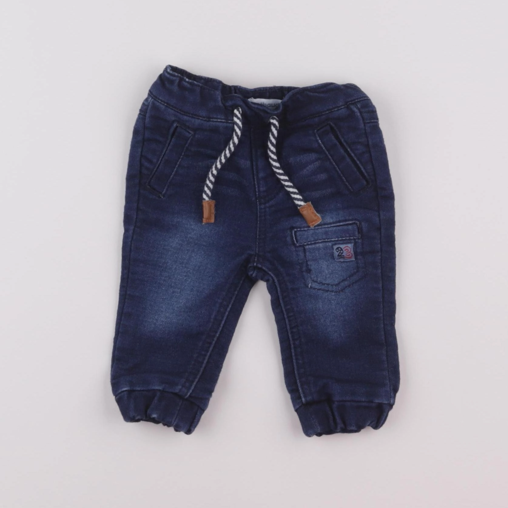 Vertbaudet - jean bleu - 3 mois