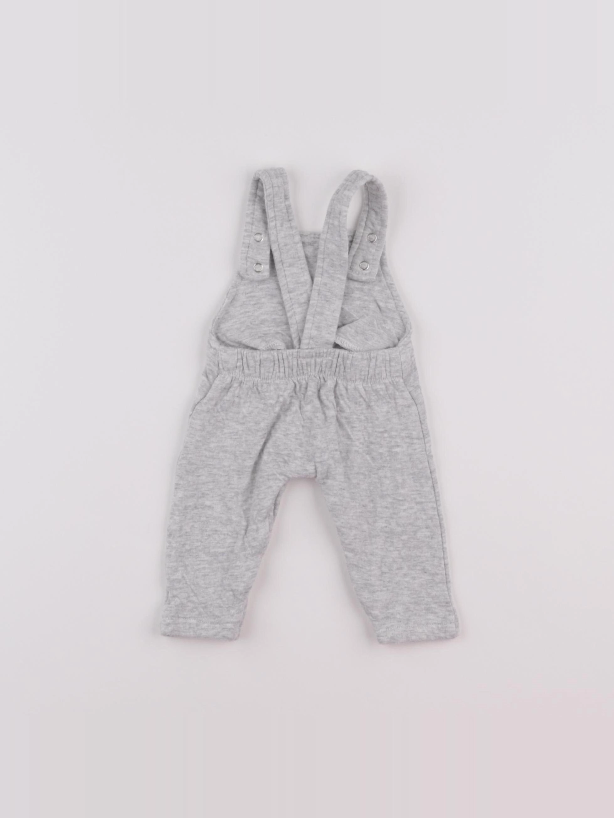 Vertbaudet - salopette gris - 1 mois