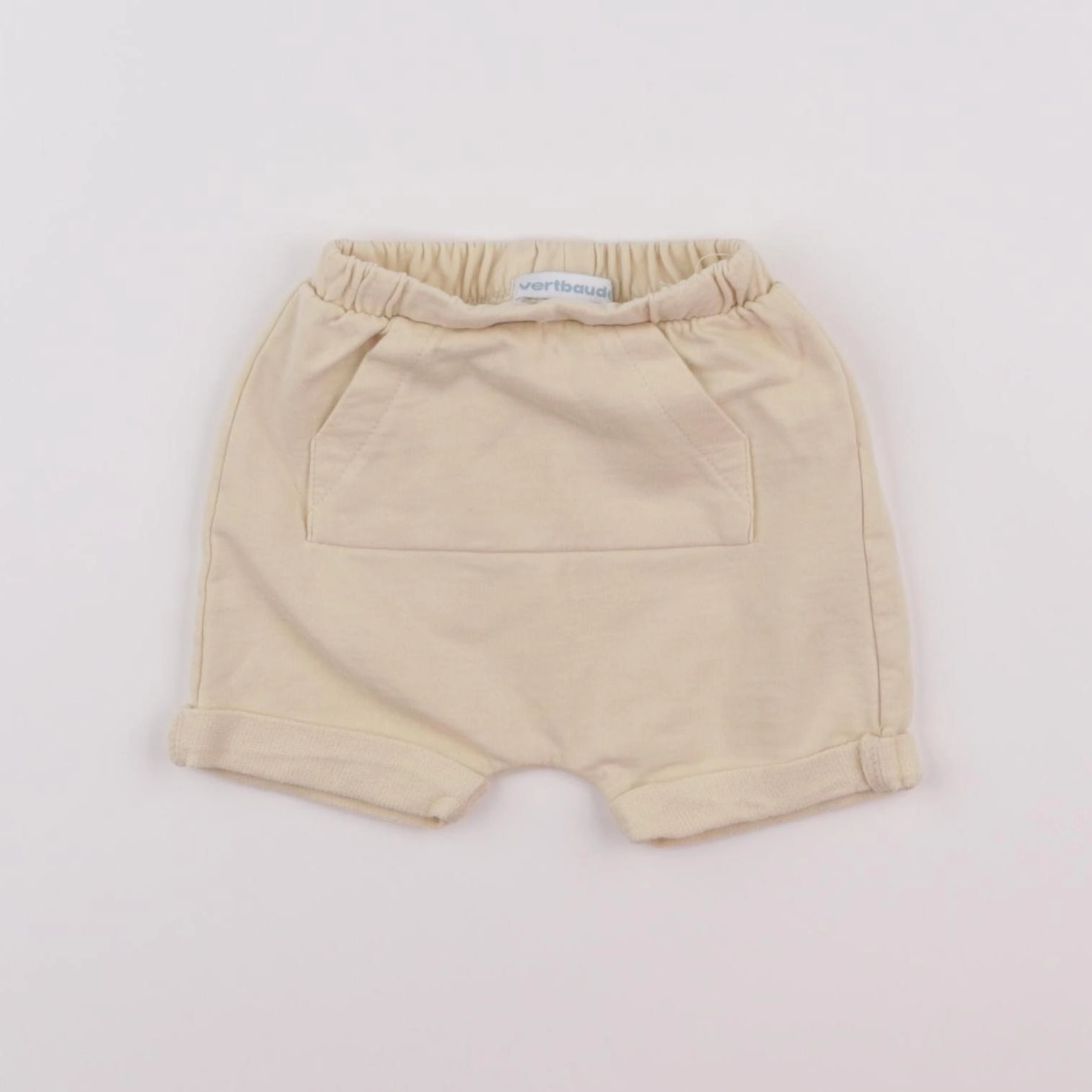 Vertbaudet - short beige - 1 mois