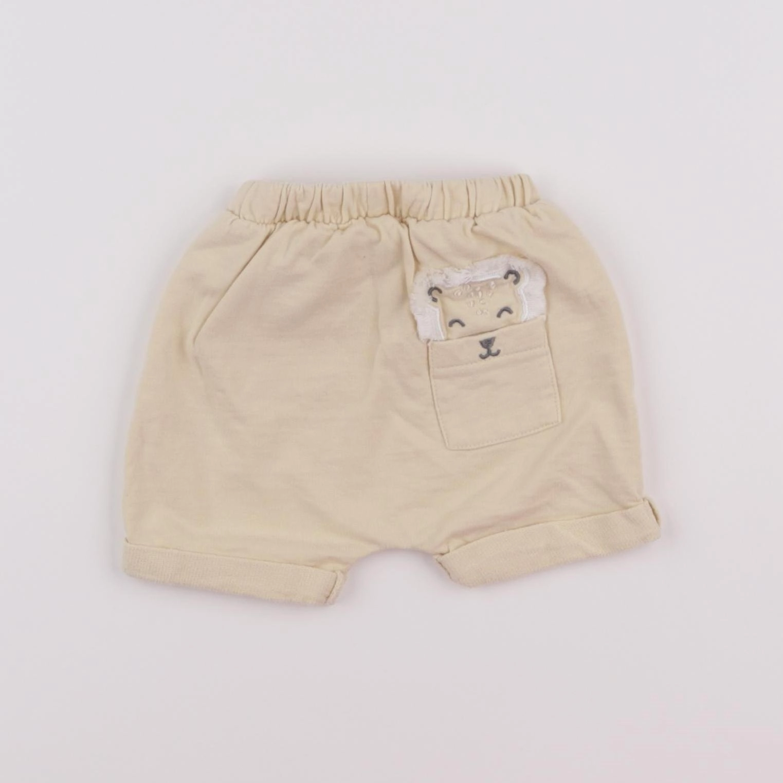Vertbaudet - short beige - 1 mois