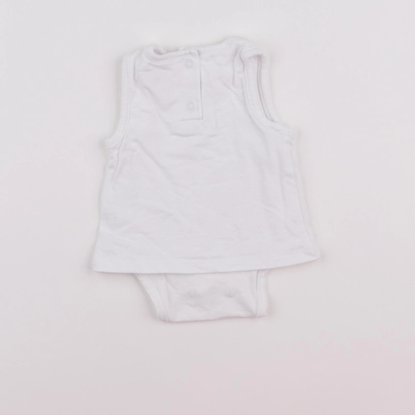 Vertbaudet - body tee-shirt blanc - 1 mois
