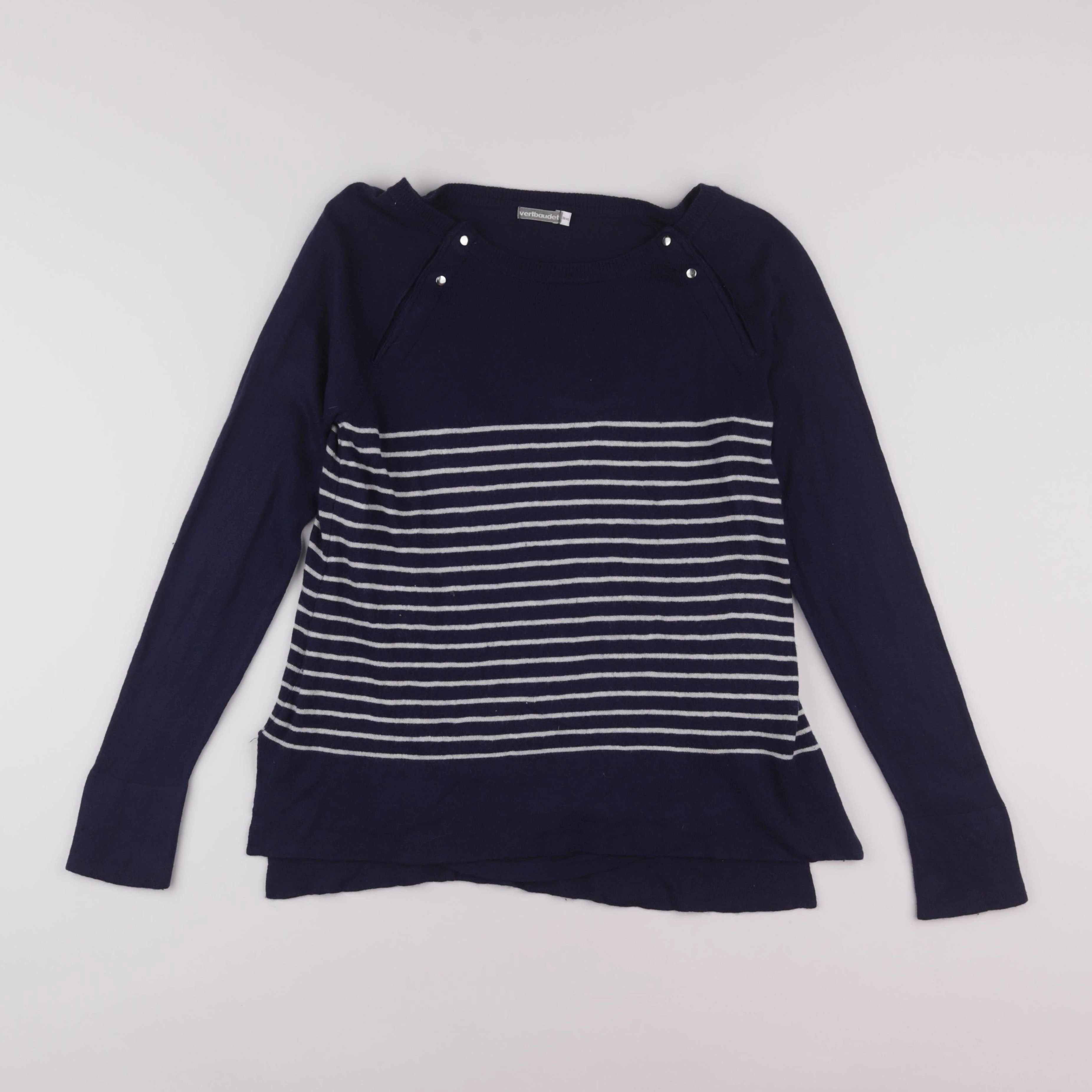 Vertbaudet - pull grossesse, allaitement bleu - 38 à 40