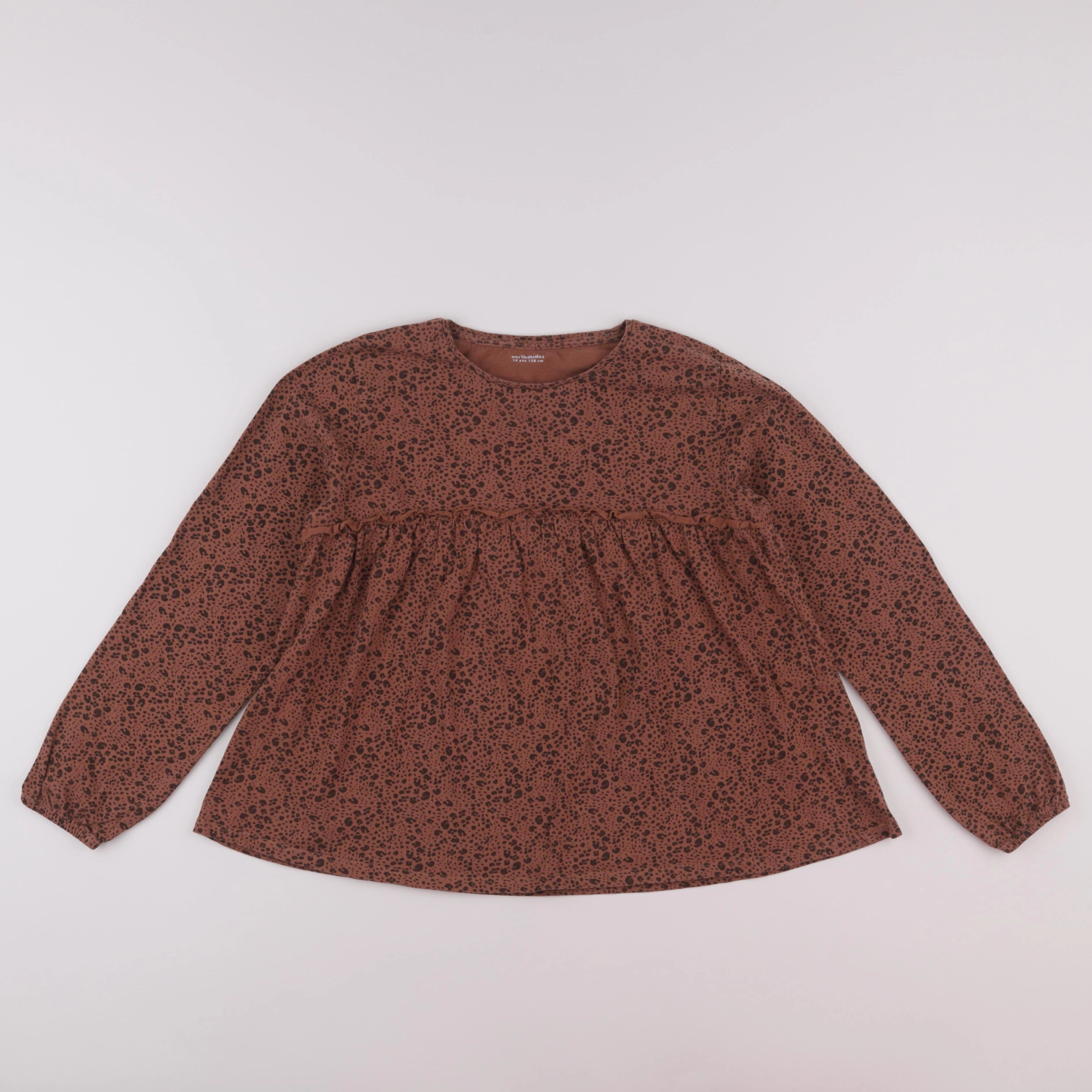 Vertbaudet - tee-shirt marron - 14 ans