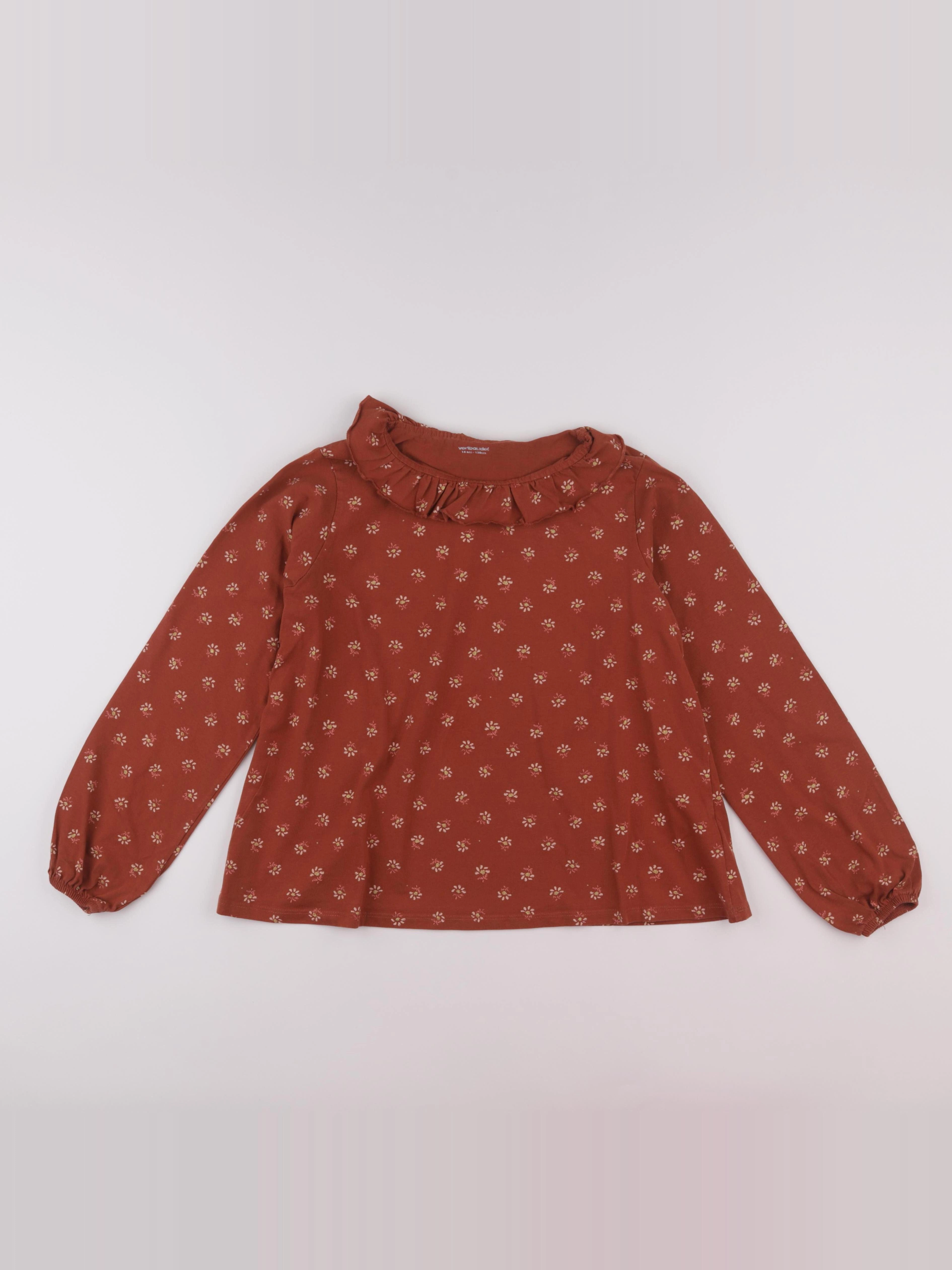 Vertbaudet - tee-shirt marron - 14 ans