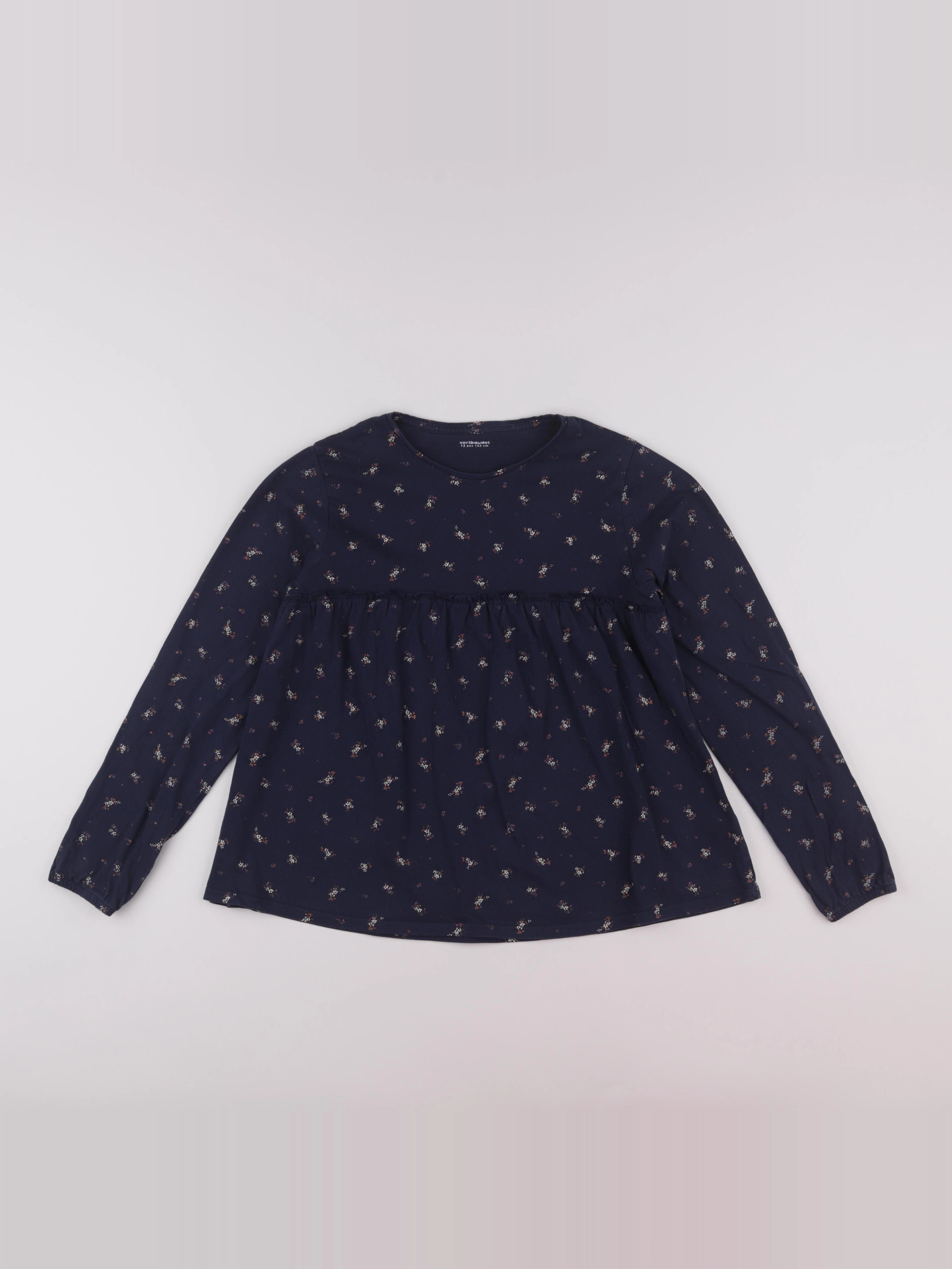 Vertbaudet - tee-shirt bleu - 12 ans