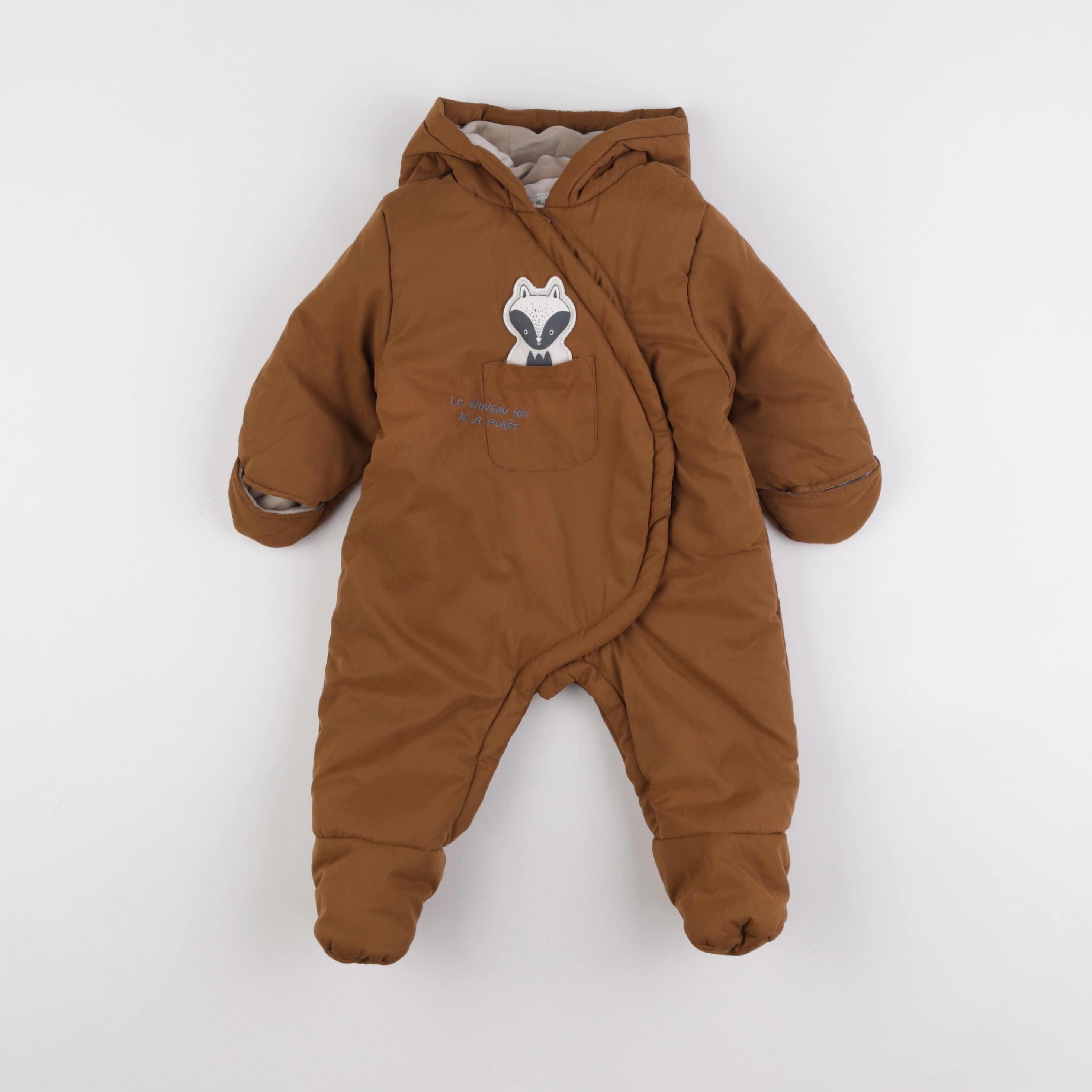 Vertbaudet - combi-pilote marron - 6 mois