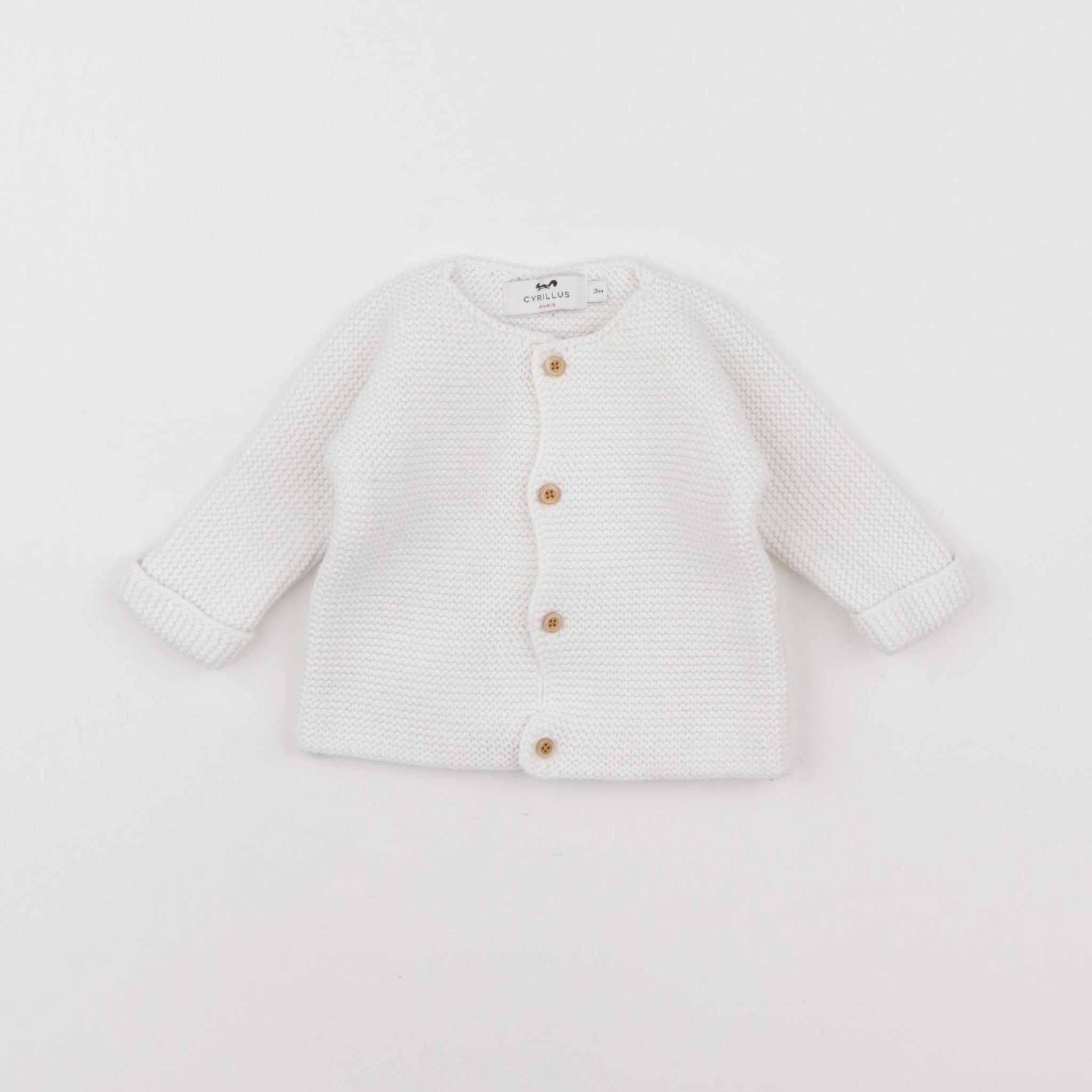 Cyrillus - gilet blanc - 3 mois