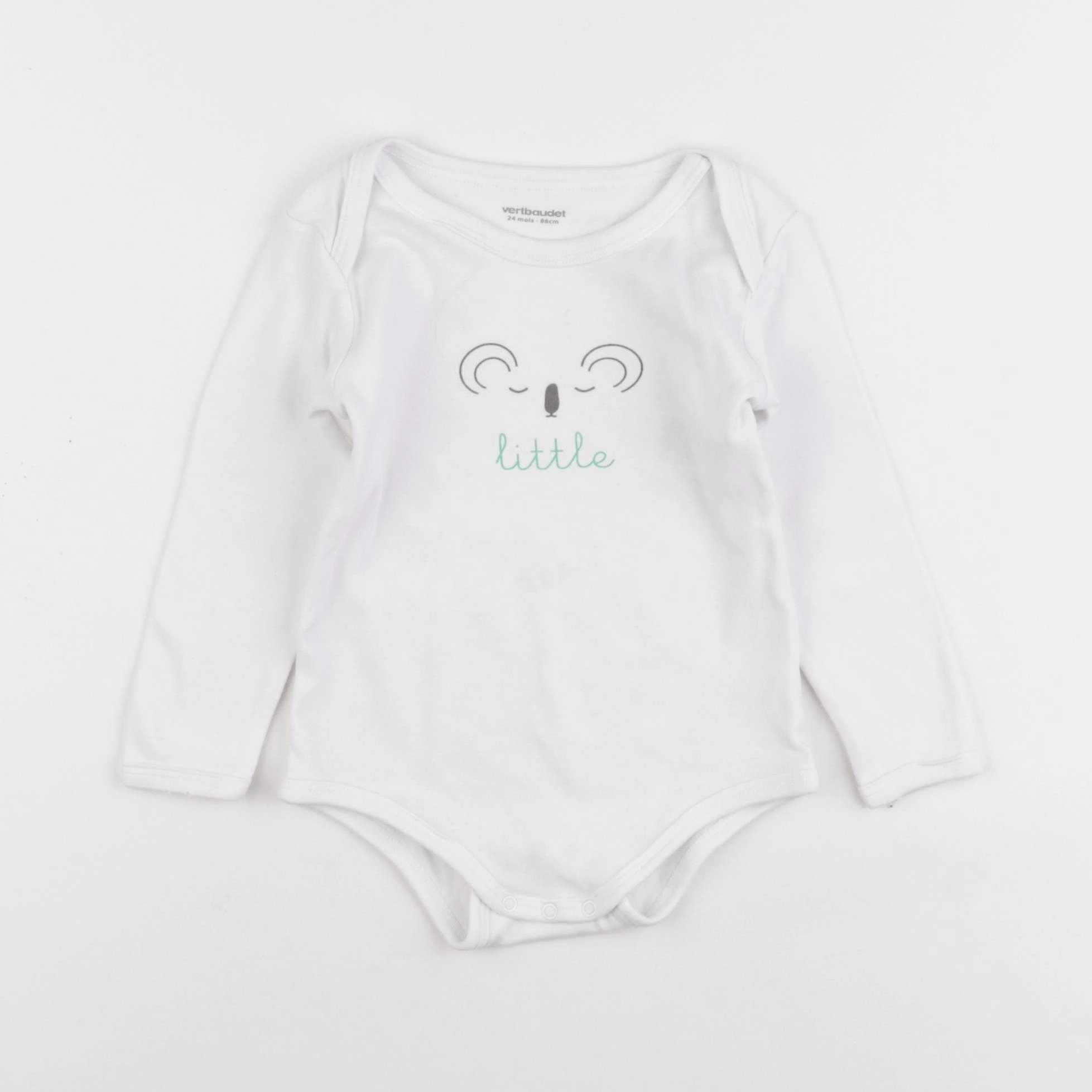 Vertbaudet - body blanc - 24 mois
