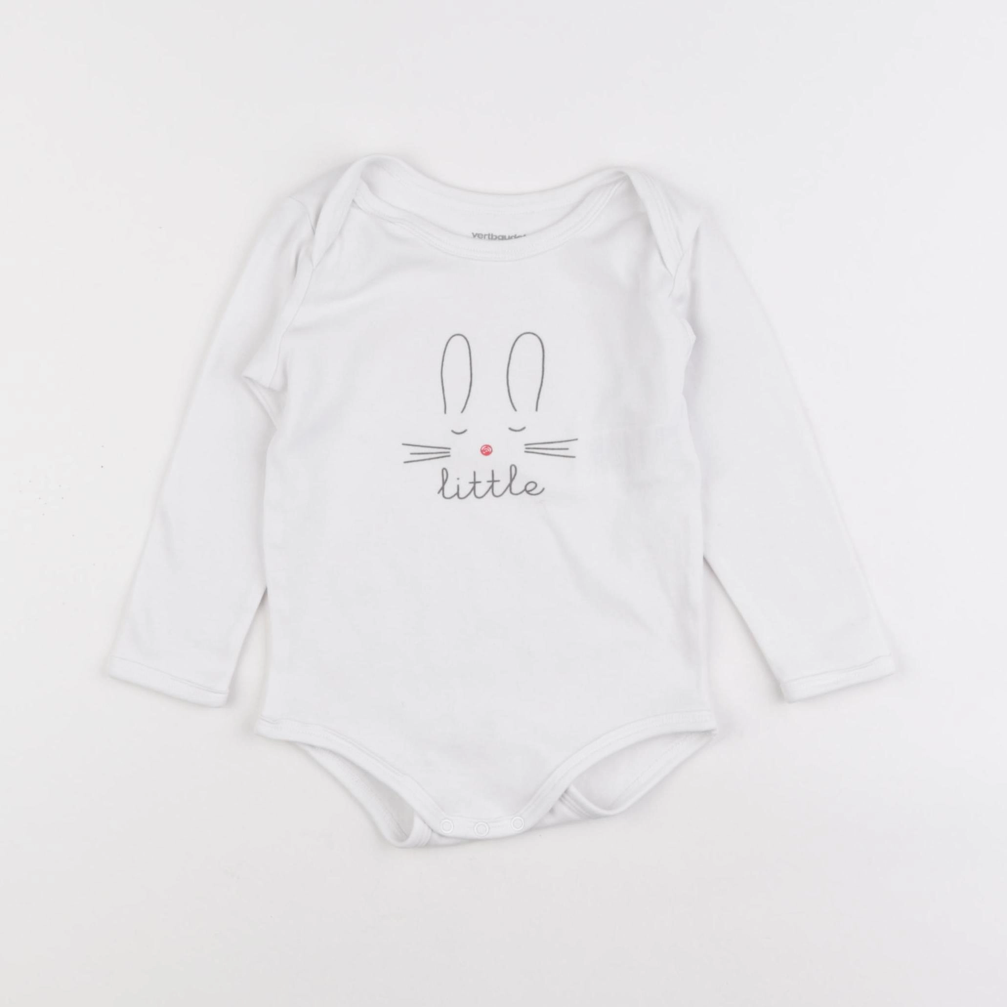 Vertbaudet - body blanc - 24 mois