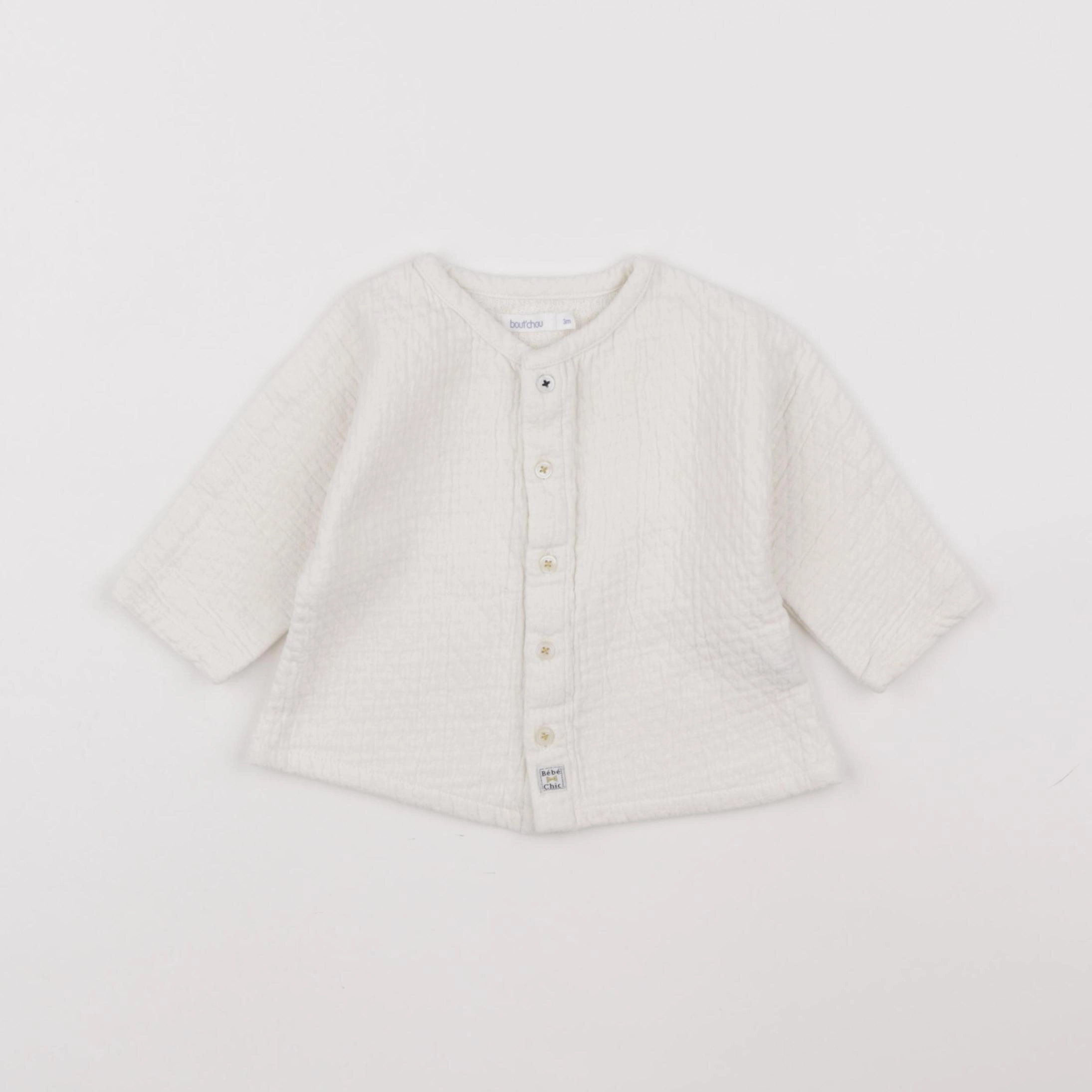 Boutchou - gilet beige - 3 mois