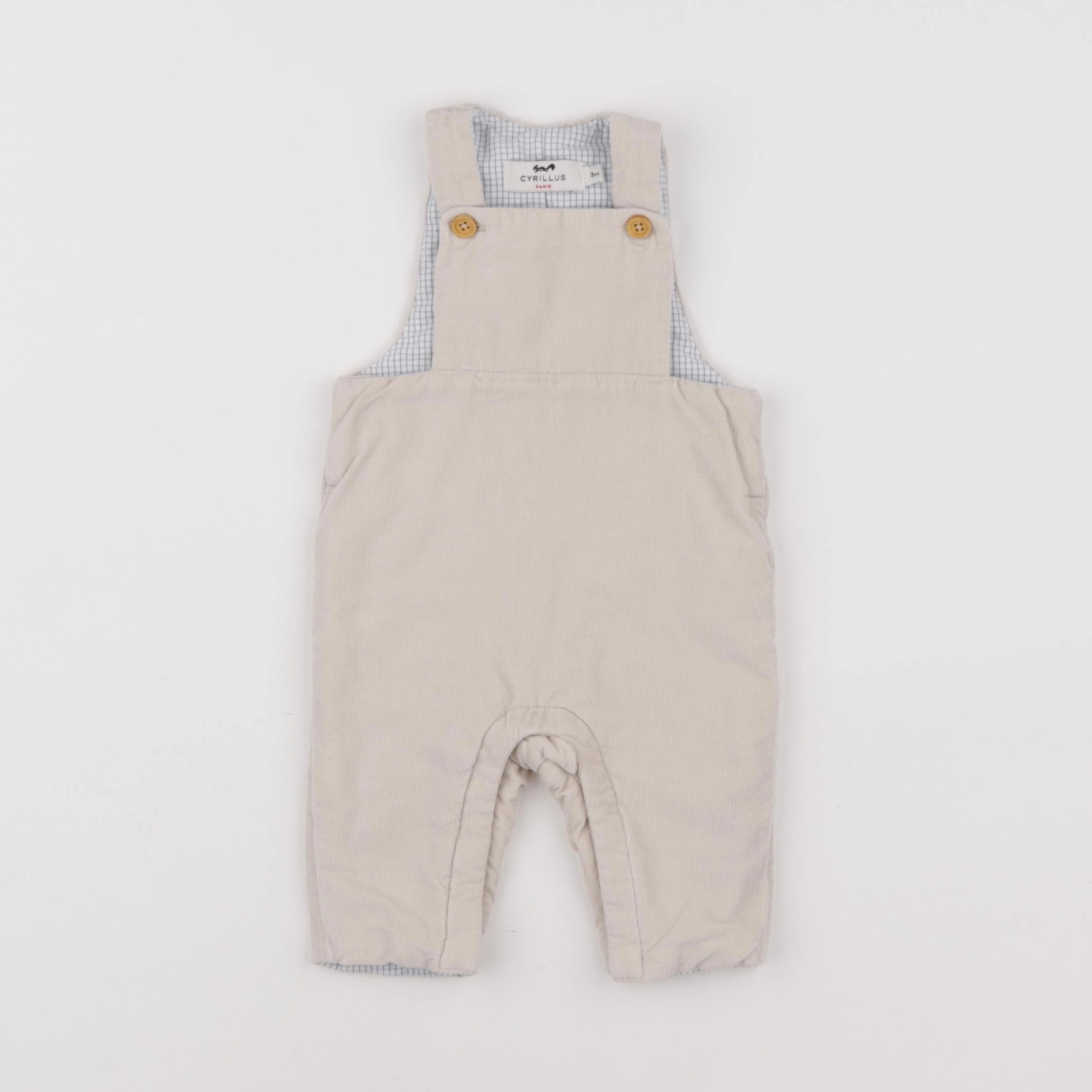 Cyrillus - salopette beige - 3 mois