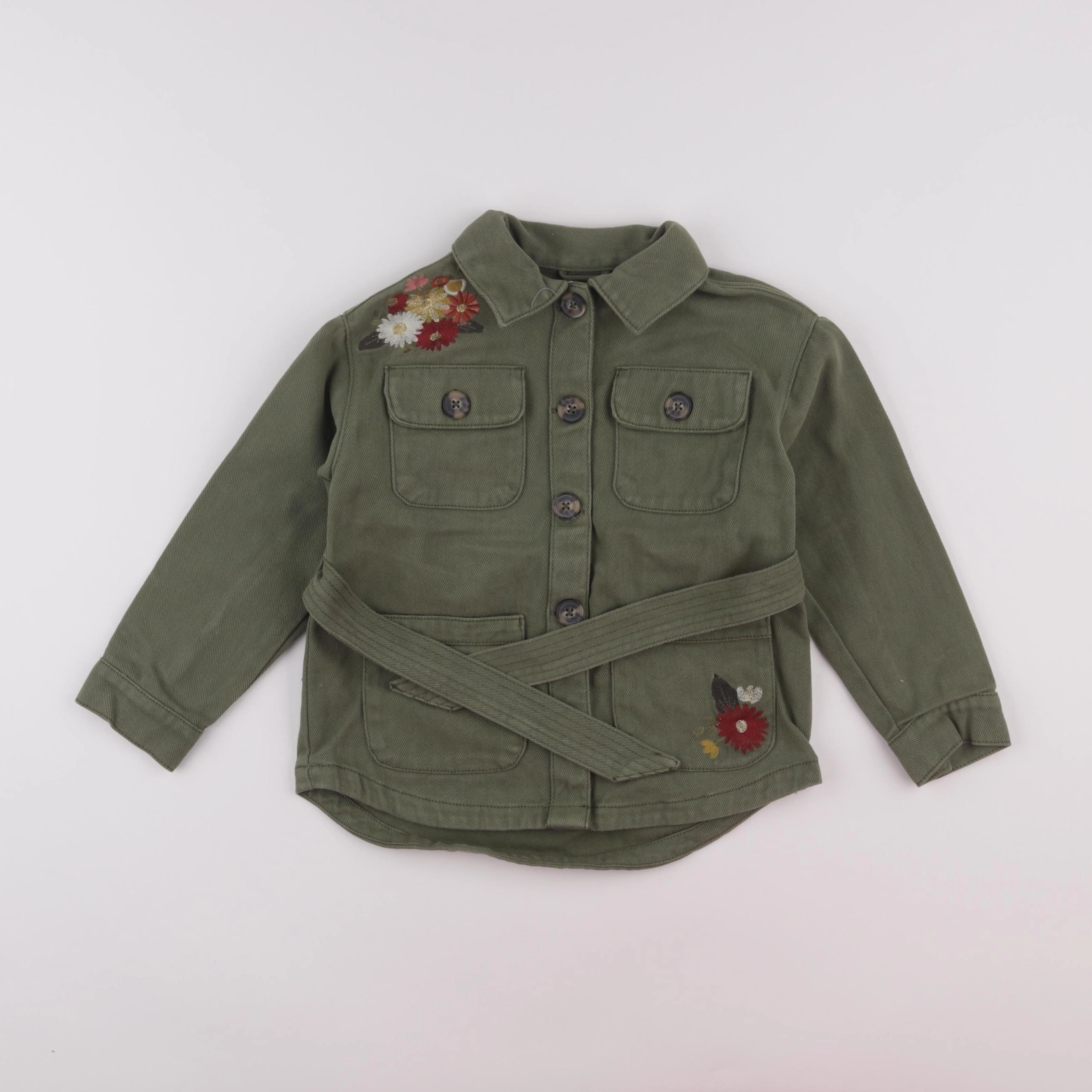 Vertbaudet - veste vert - 6 ans