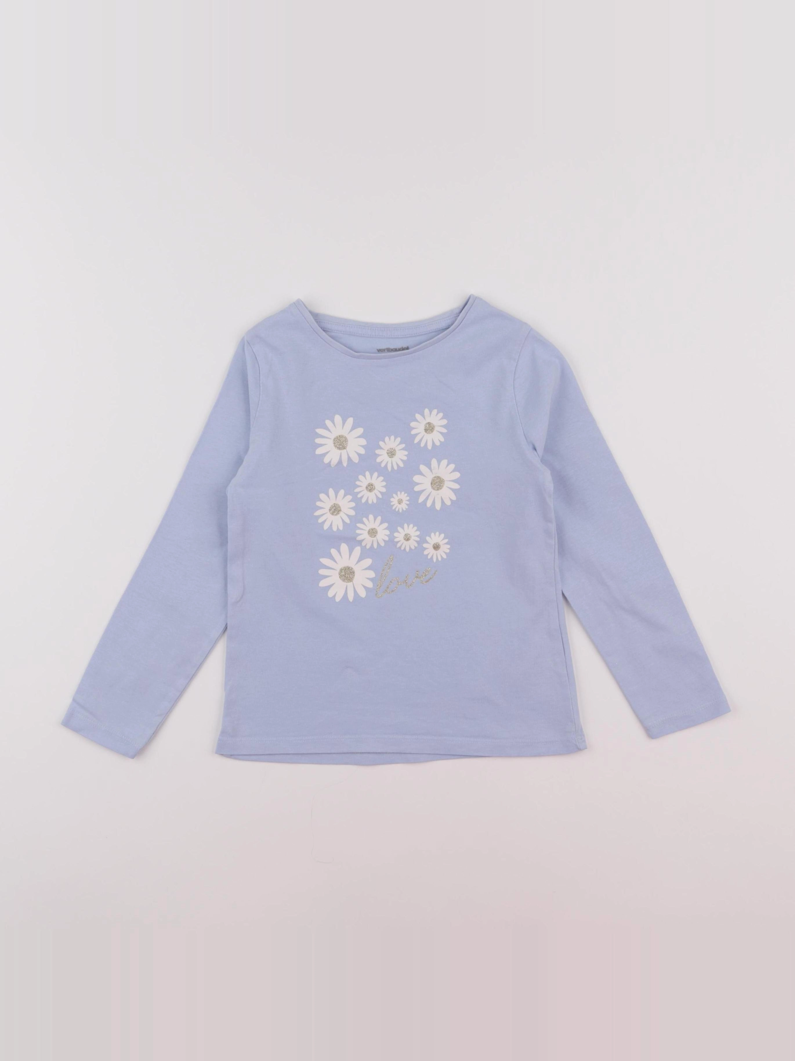 Vertbaudet - tee-shirt bleu - 6 ans