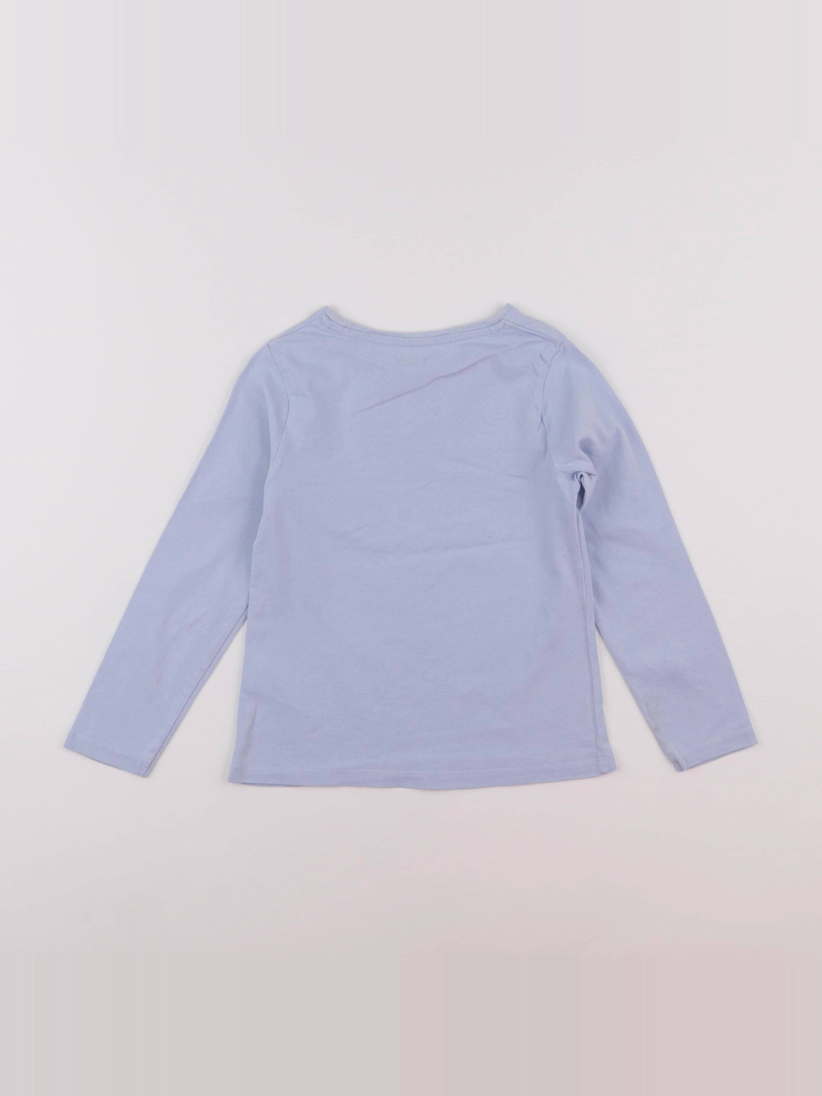 Vertbaudet - tee-shirt bleu - 6 ans