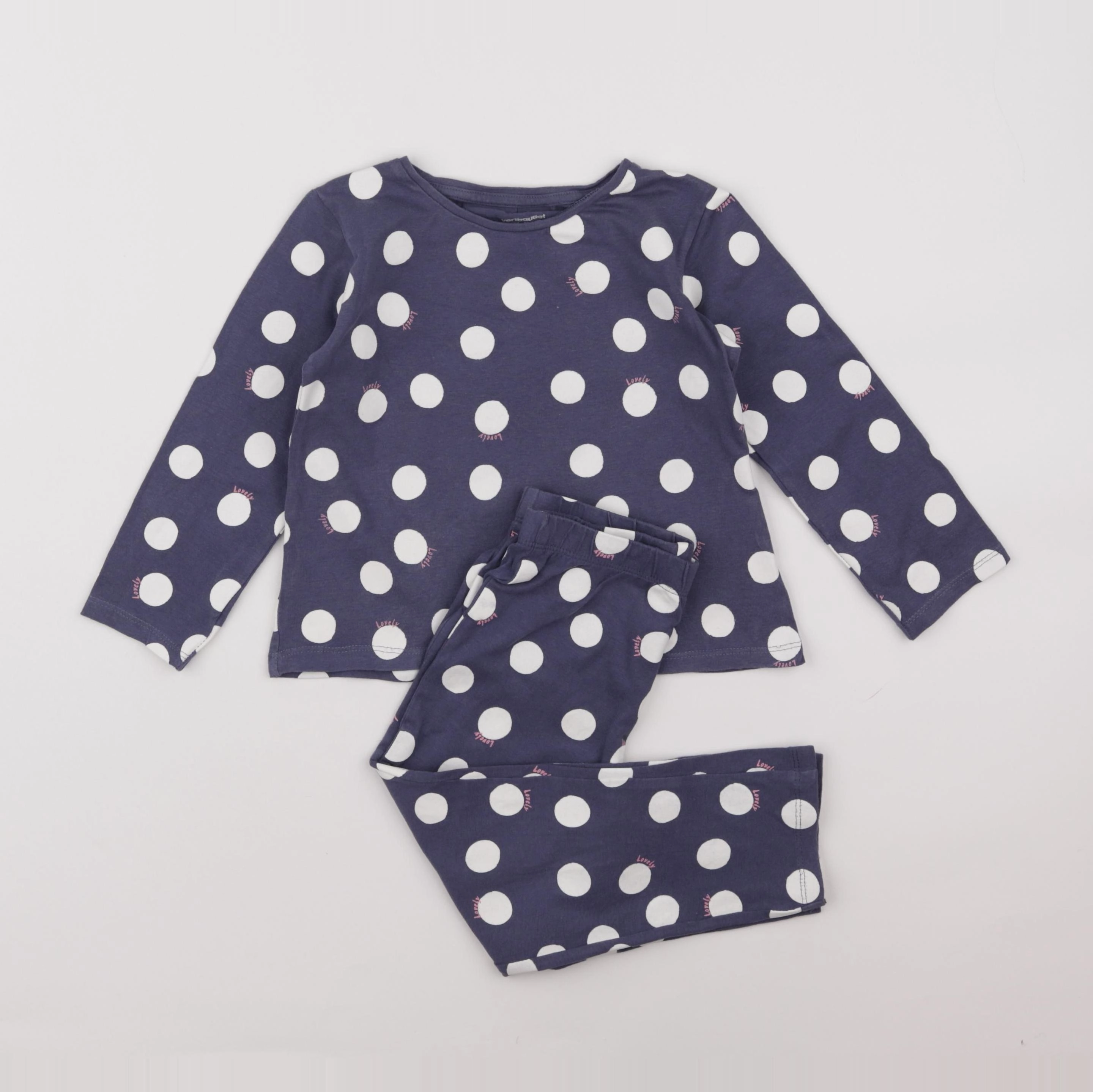 Vertbaudet - pyjama coton multicolore - 4 ans