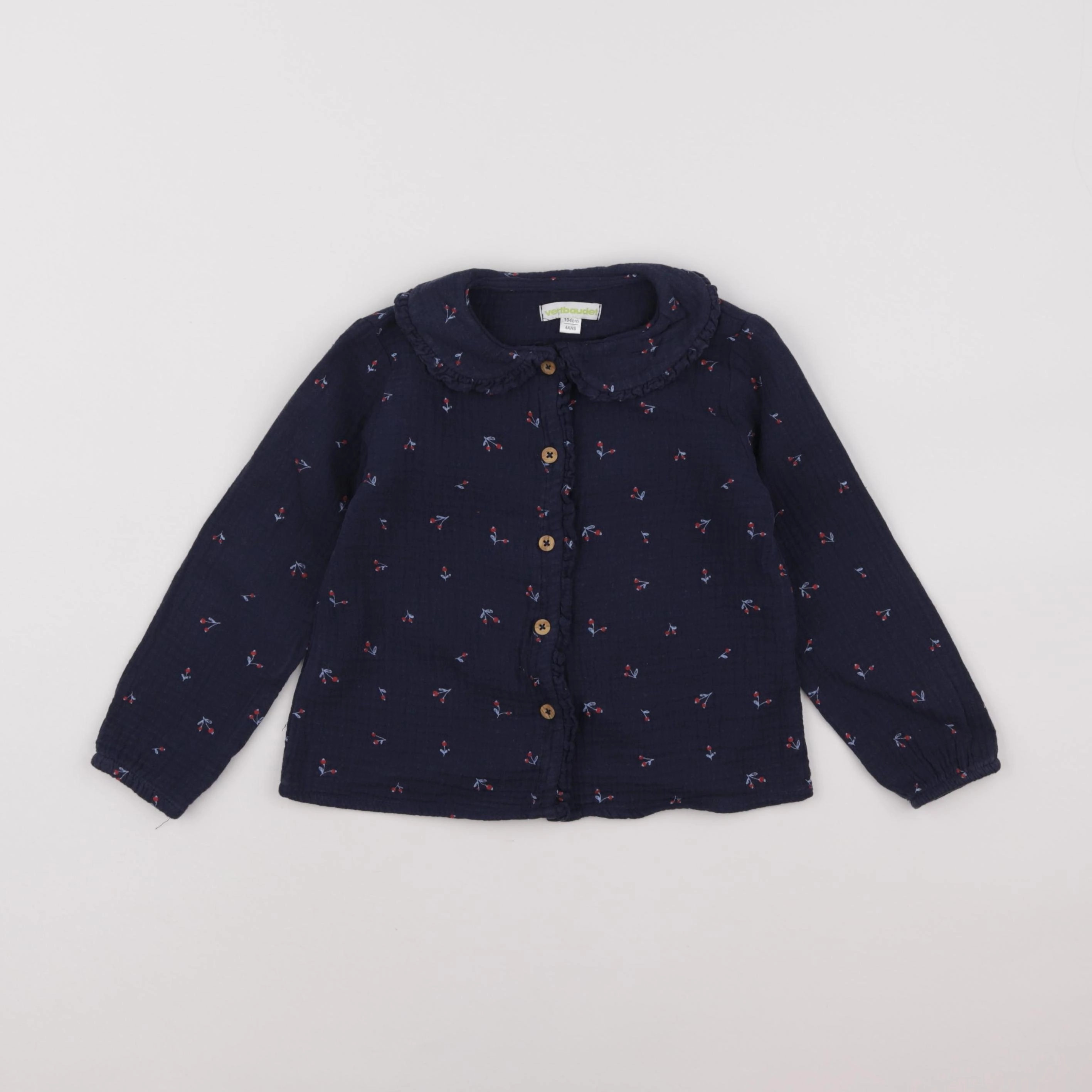 Vertbaudet - blouse bleu - 4 ans
