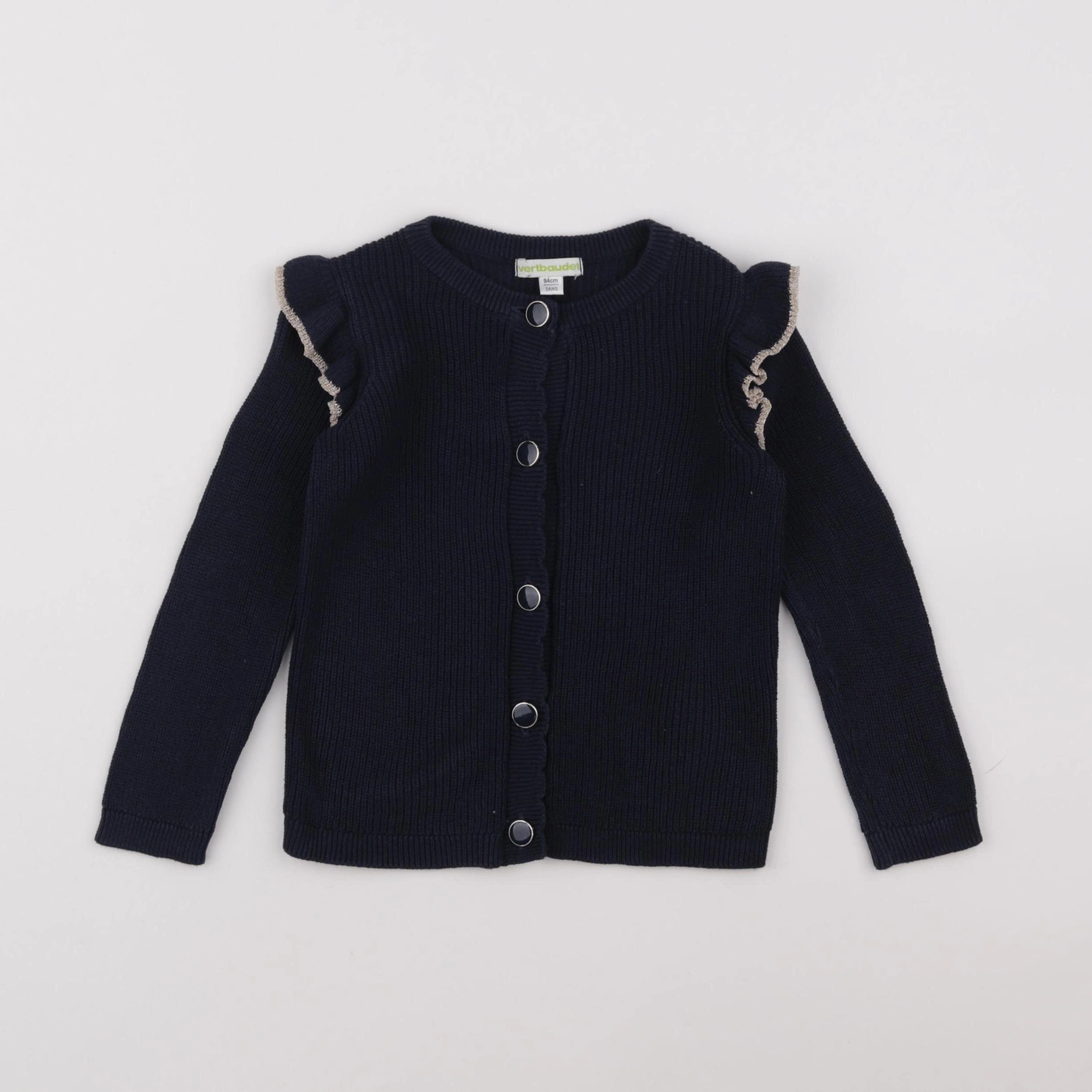 Vertbaudet - gilet bleu - 3 ans