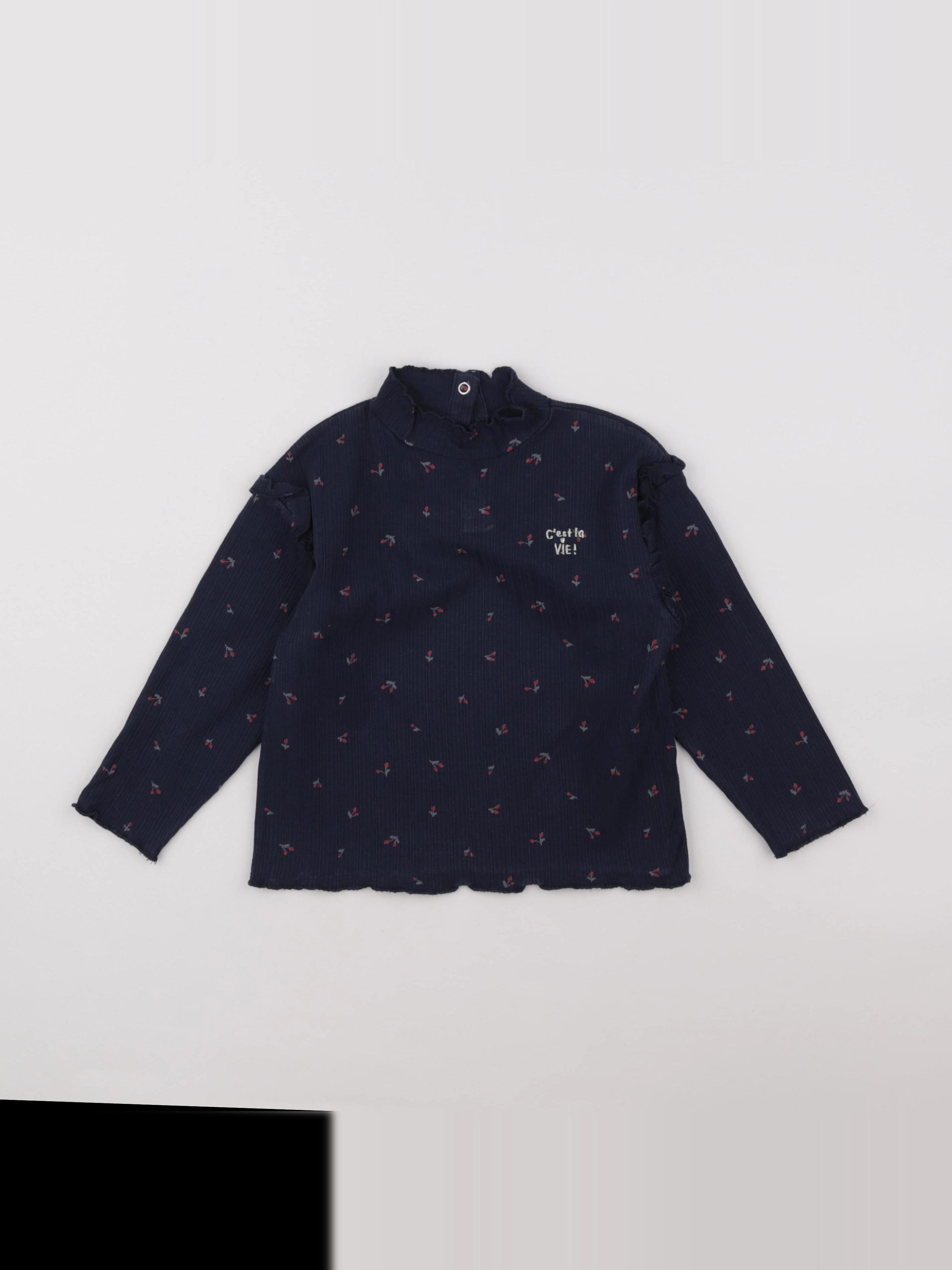 Vertbaudet - sous-pull bleu - 4 ans